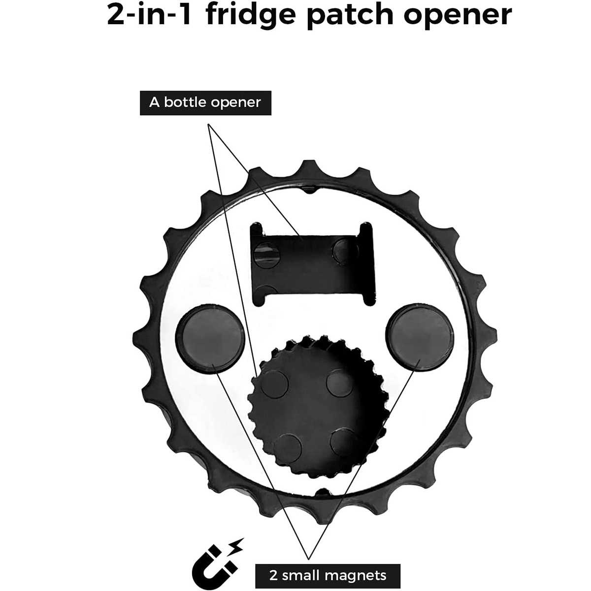 Custom Logo Magnetic Beer Cap Bottle Openers 2