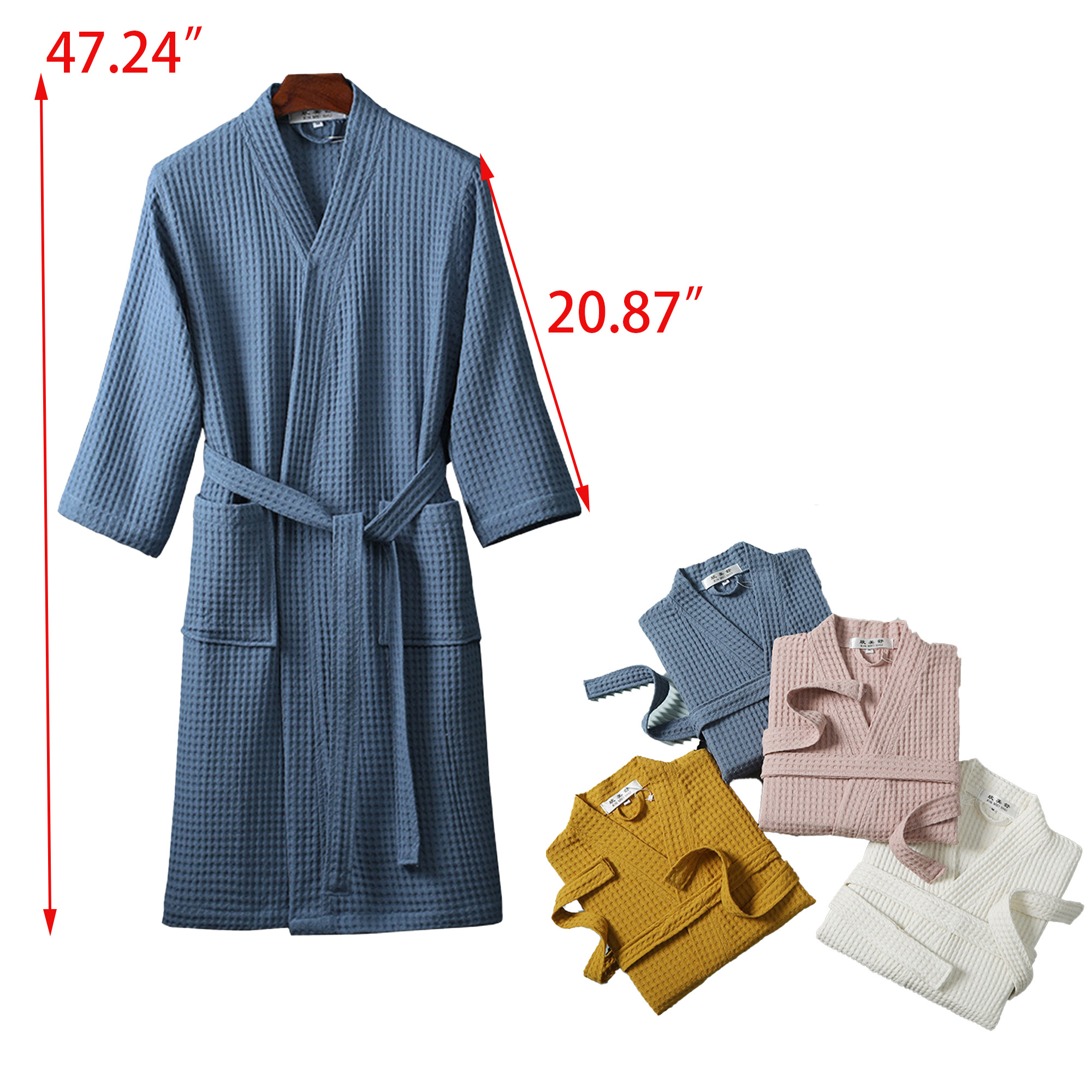 MOQ30 Cotton Unisex Bathrobe 3