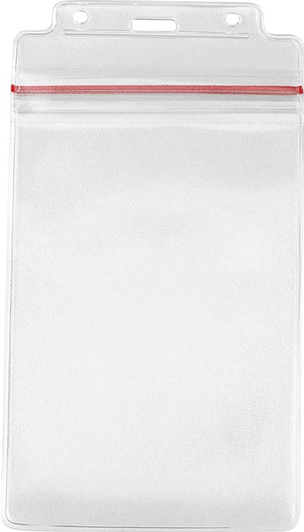 4.25" W x 8.25" H - Vertical Resealable Badge Holder (Blank) 2