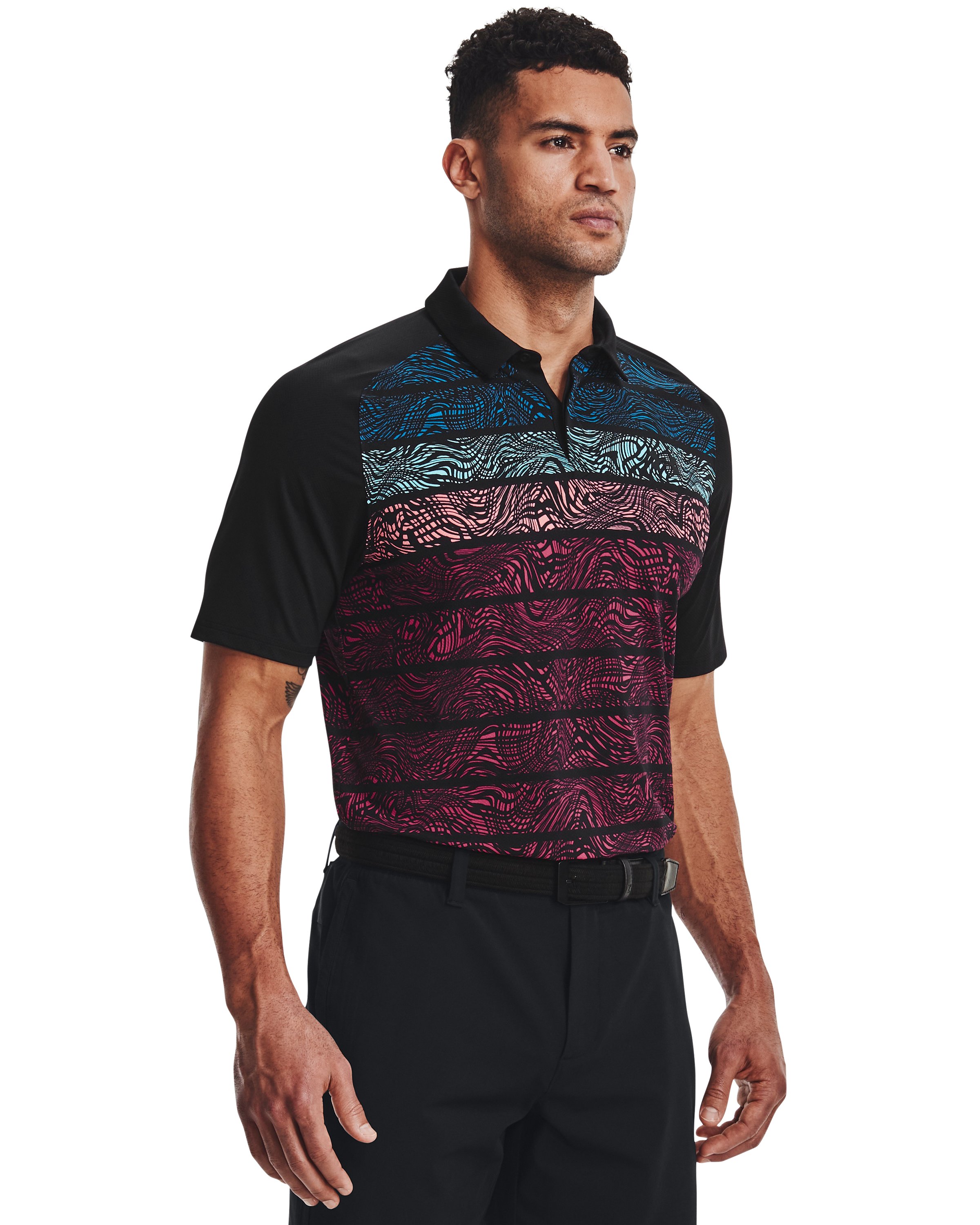 UA Iso-Chill Psych Stripe Men's Polo 3