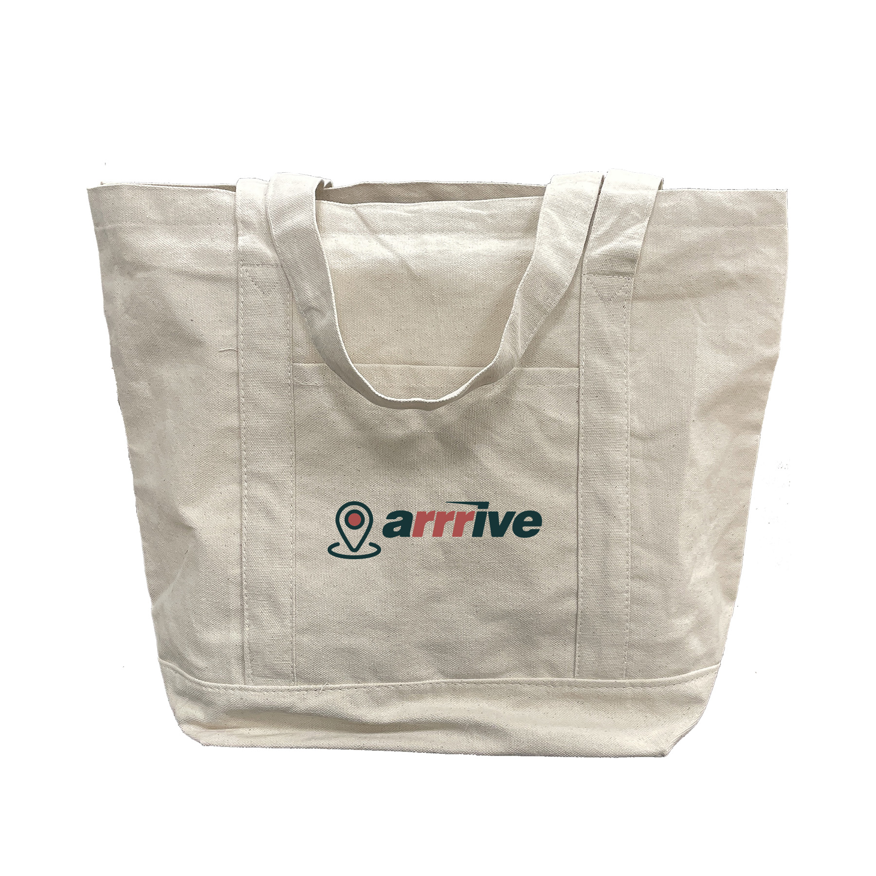 Two-Tone 10 oz Cotton Canvas Tote Bag 1
