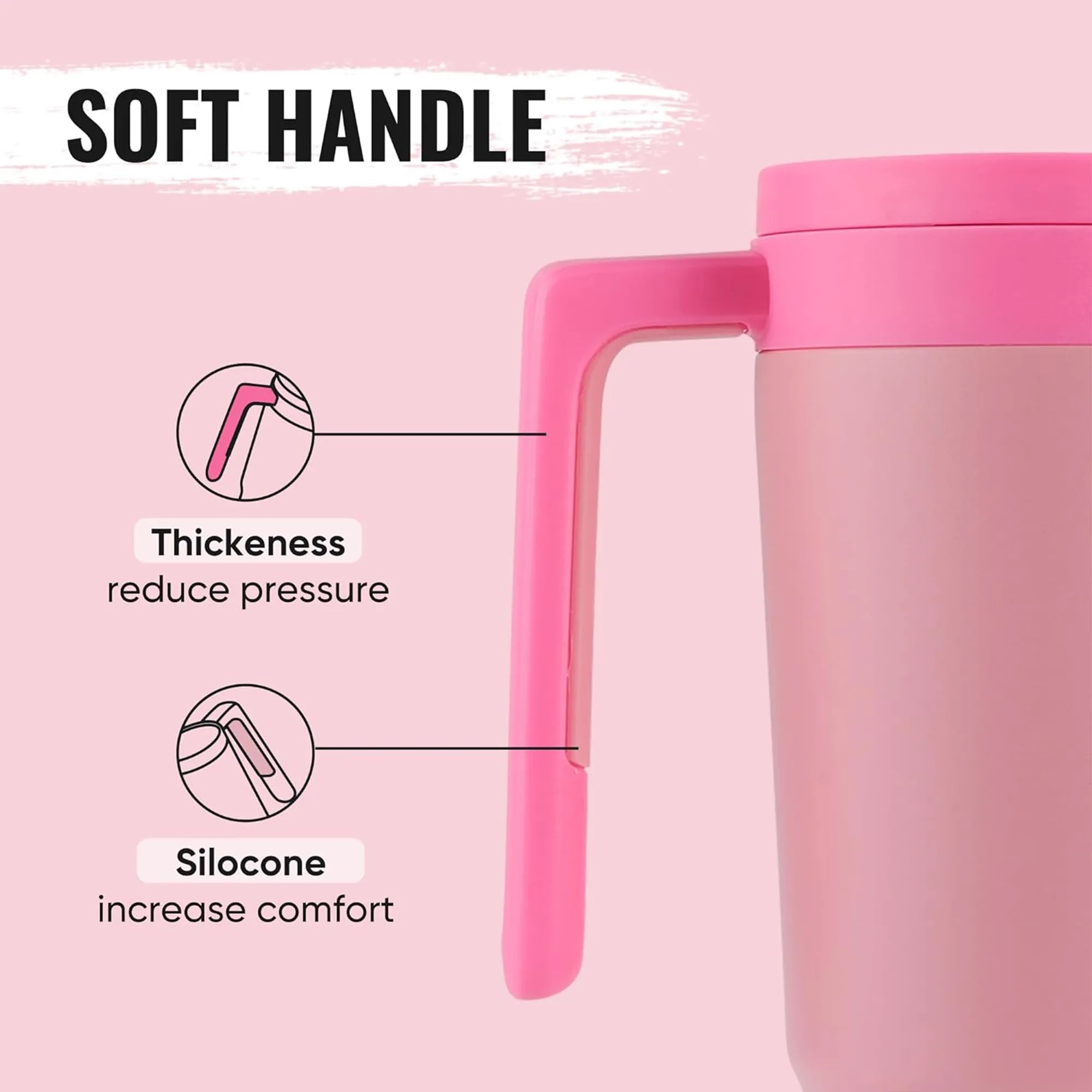 New 40oz Straw Cup with Handle 6