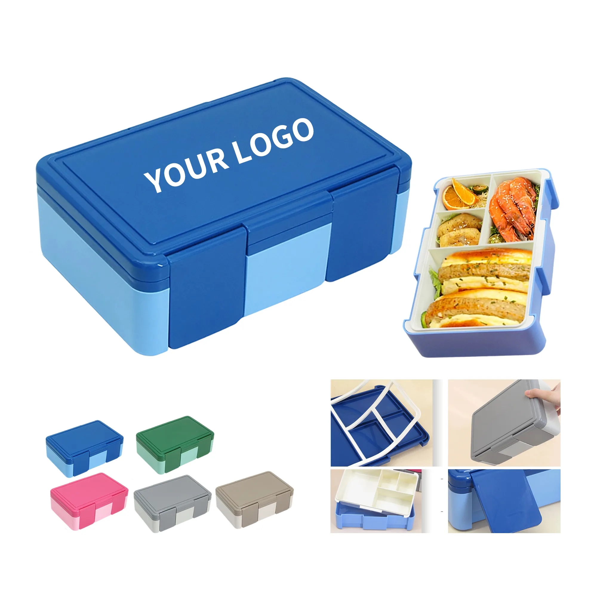 Lunch Box with Utensils and Compartments 4