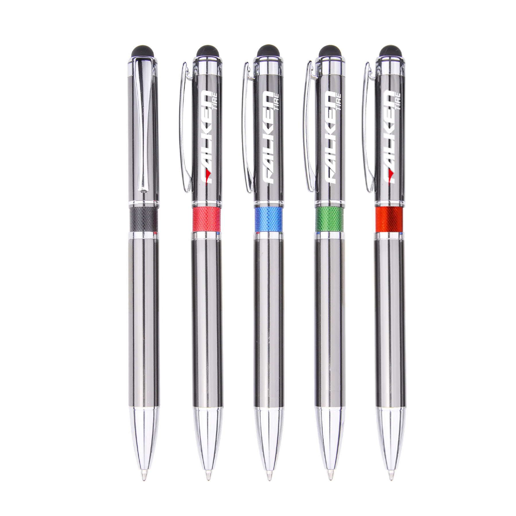 Colored middle Ring Stylus Metal Pen 15