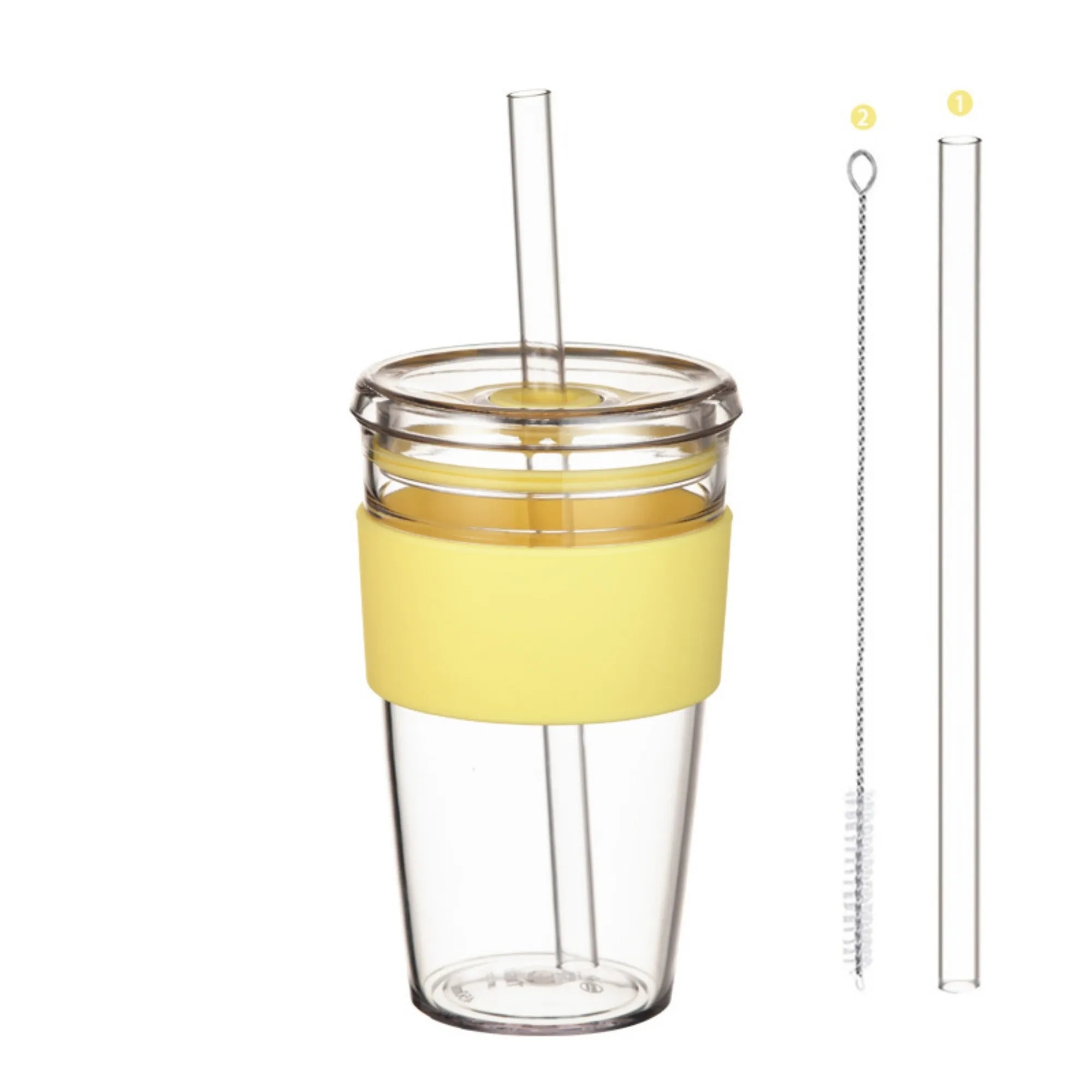 Tritan Sleeve Straw Water Cup 12