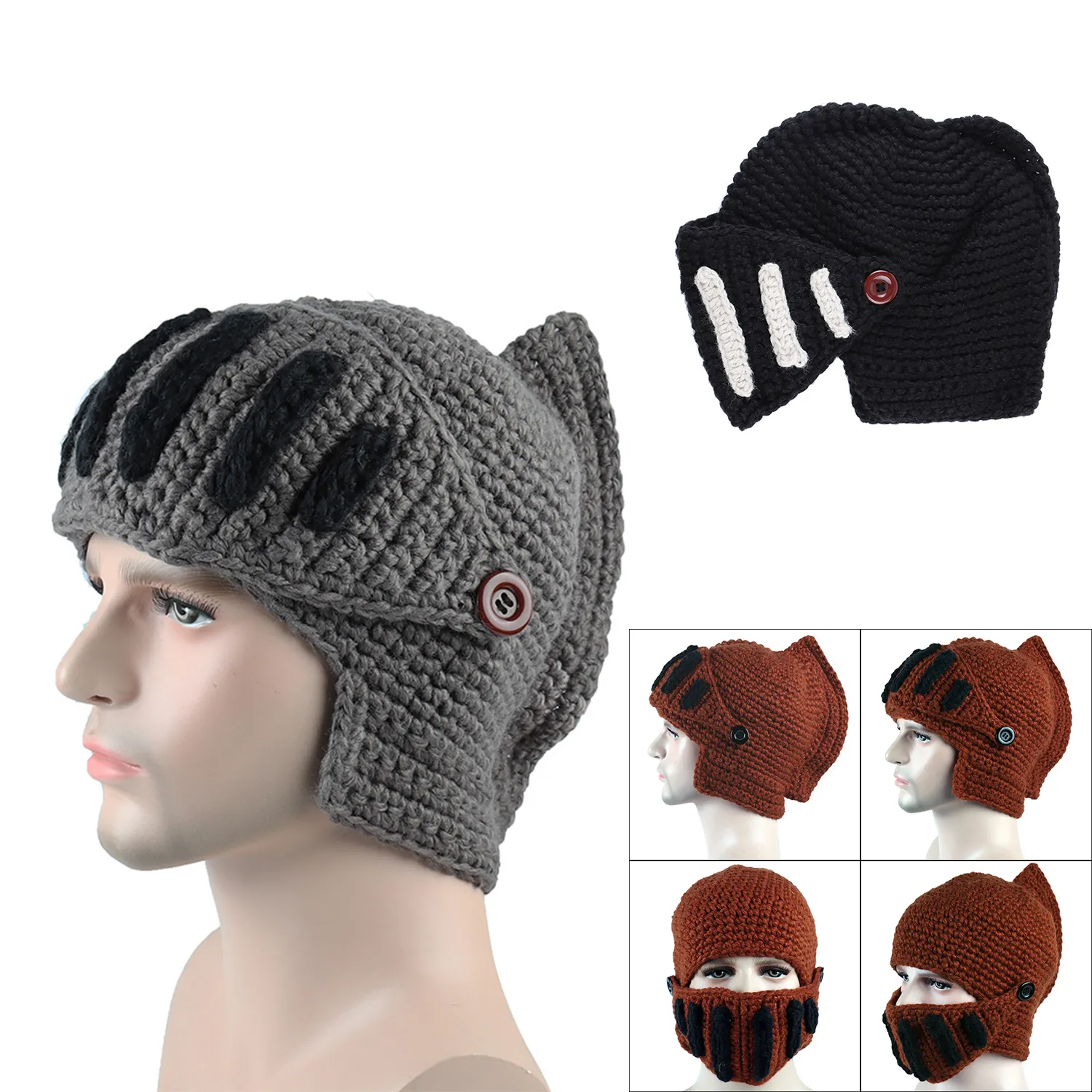 Knitted Roman knight hat 2