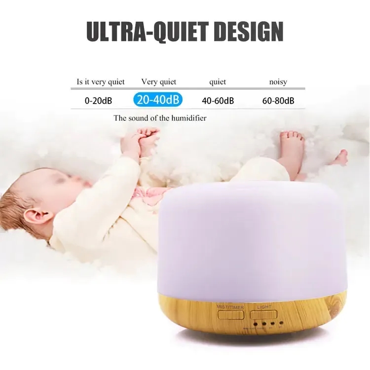 Wood Grain base Oil Aroma Diffuser with Remote Control 3