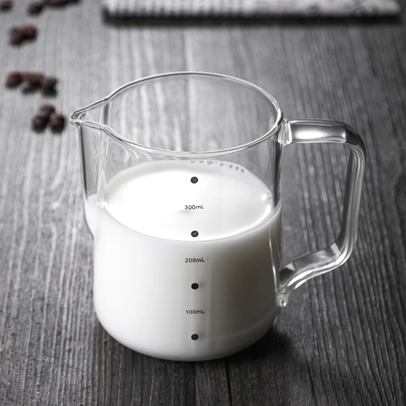 10/16 OZ. Glass Milk Frothing Pitcher Cup - Latte Art 3