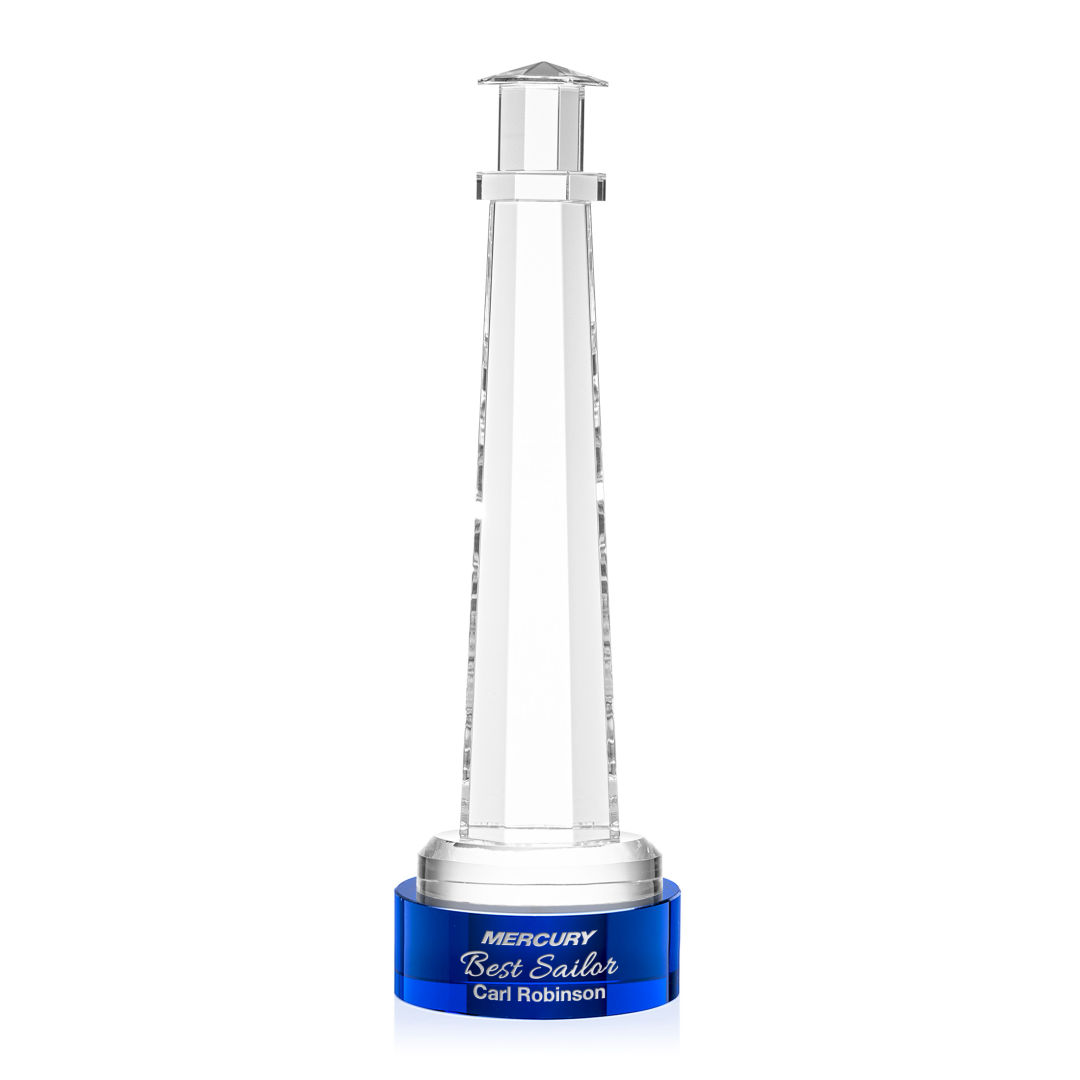 Lighthouse Award on Stanrich Base - Blue 12
