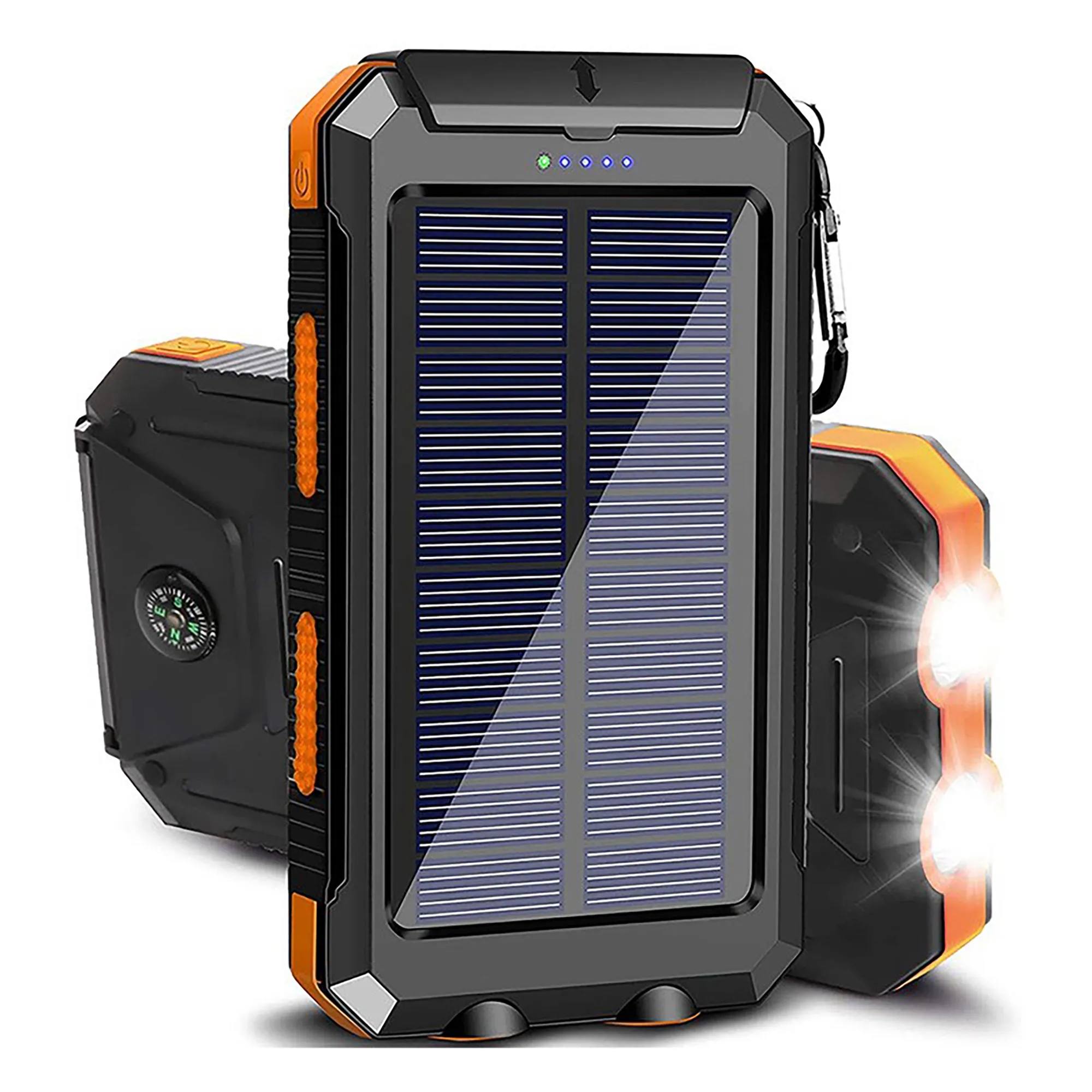 10000 mAh Solar Power Bank with Compass 8