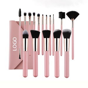 16 In 1 Wooden Handle Makeup Brush Set 6