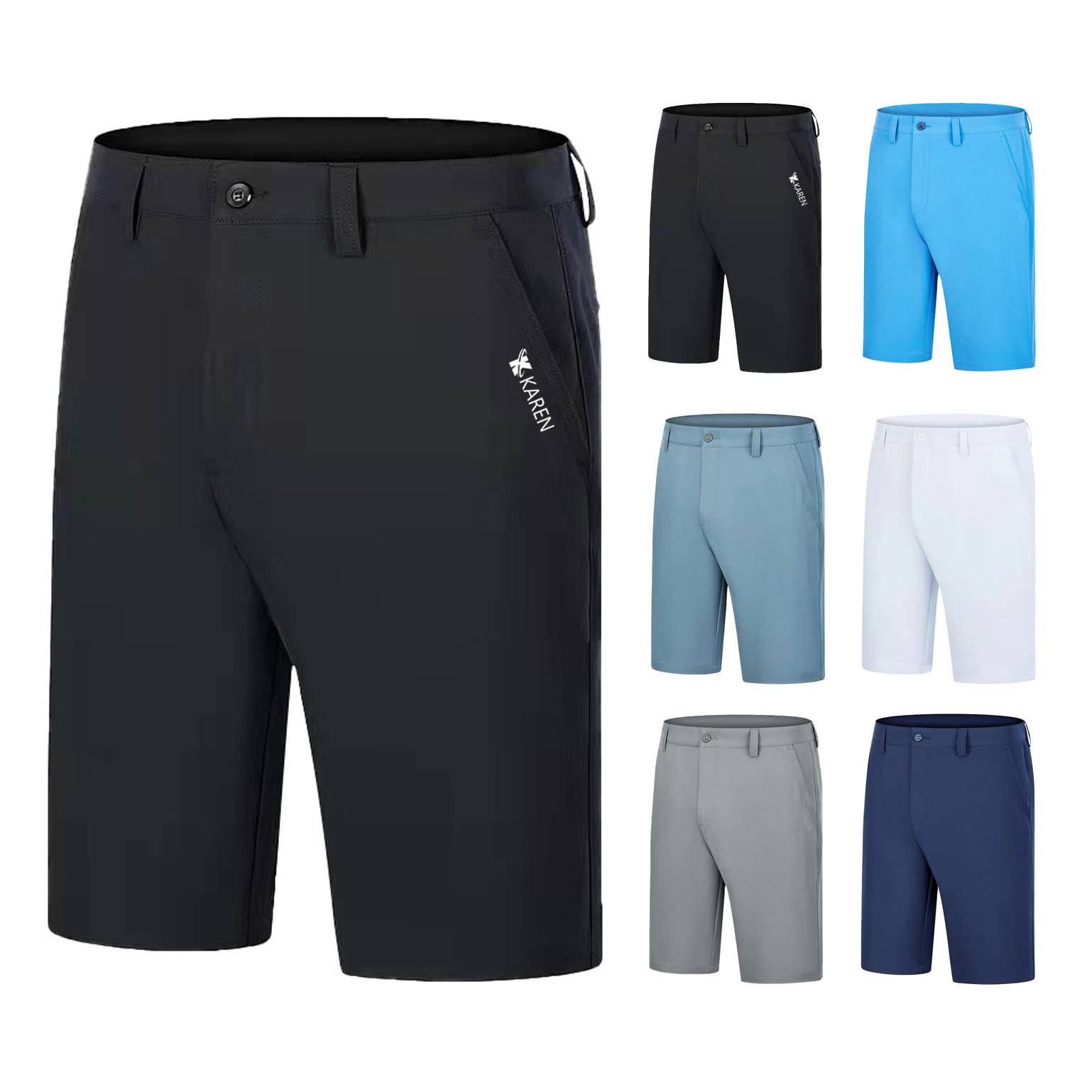 Men's Stretch Multi Pocket Golf Shorts 5