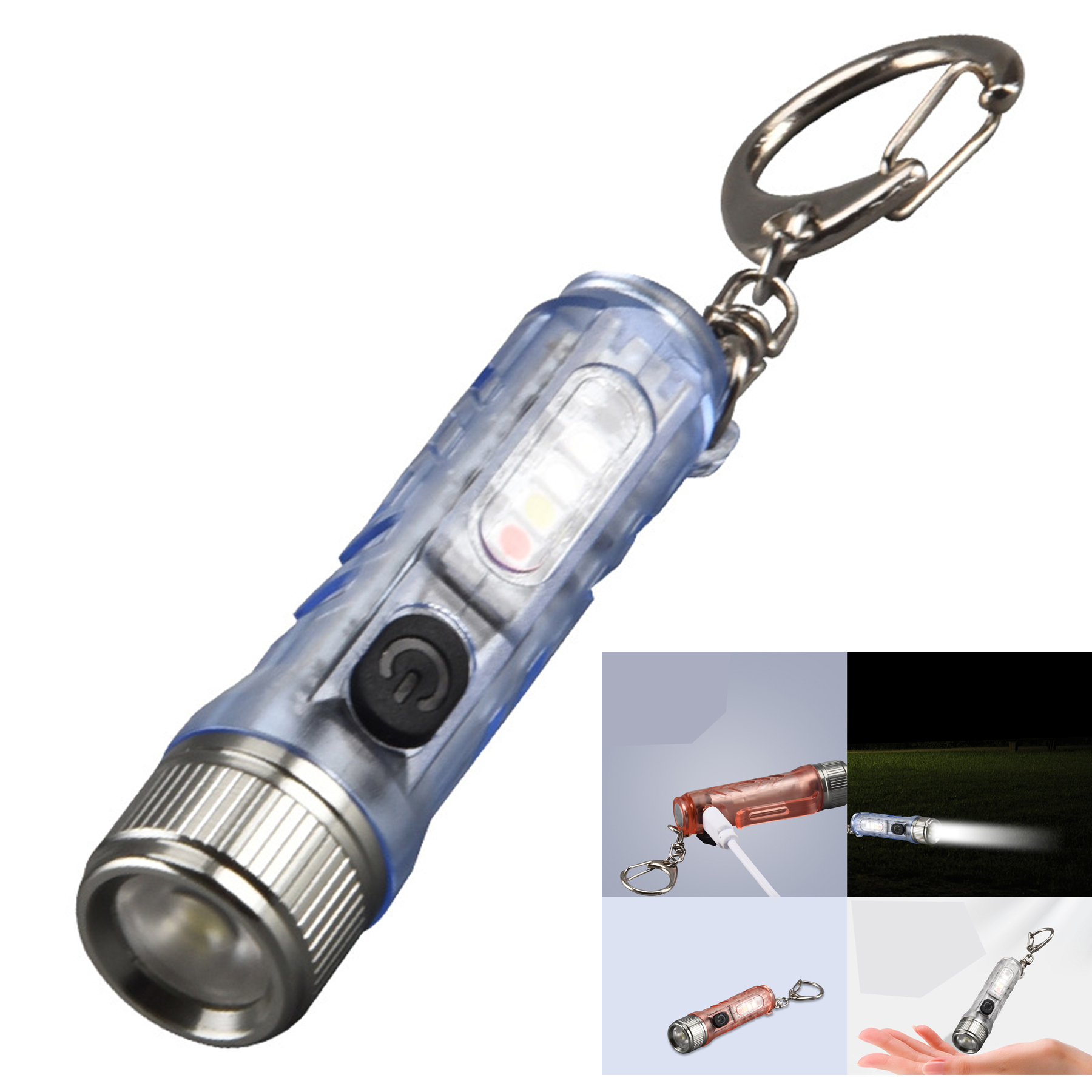 Mini LED Flashlight Keychain