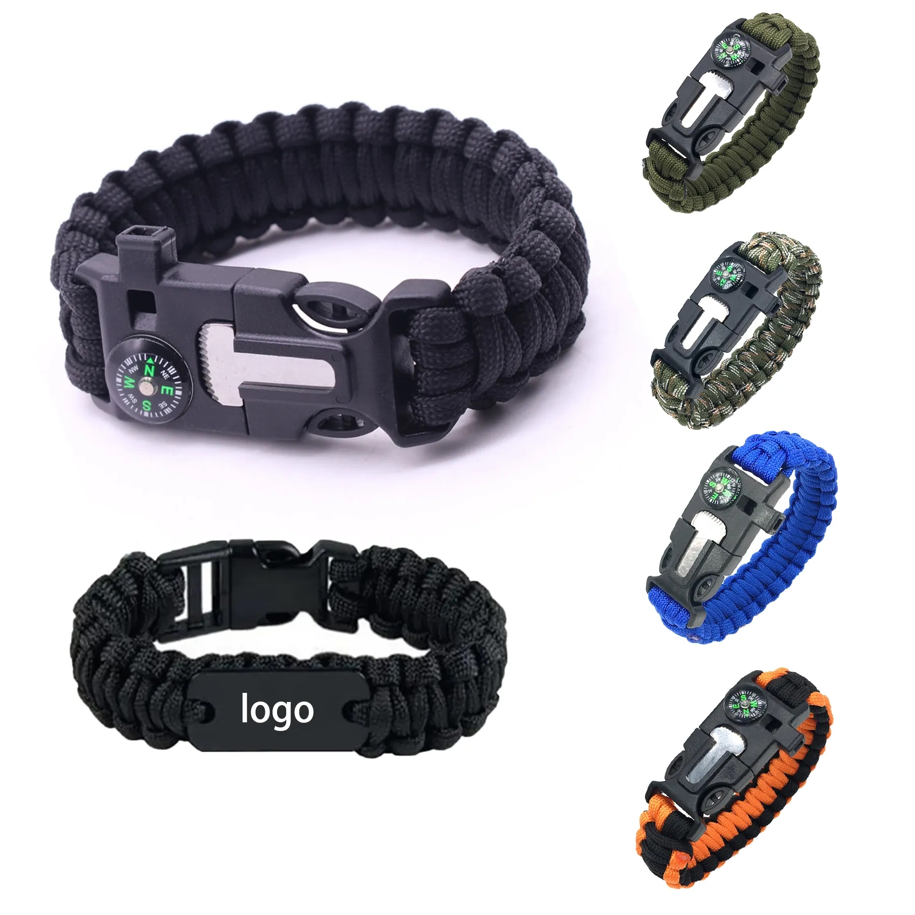 5-in-1 life saving seven-core paracord braided bracelet 4