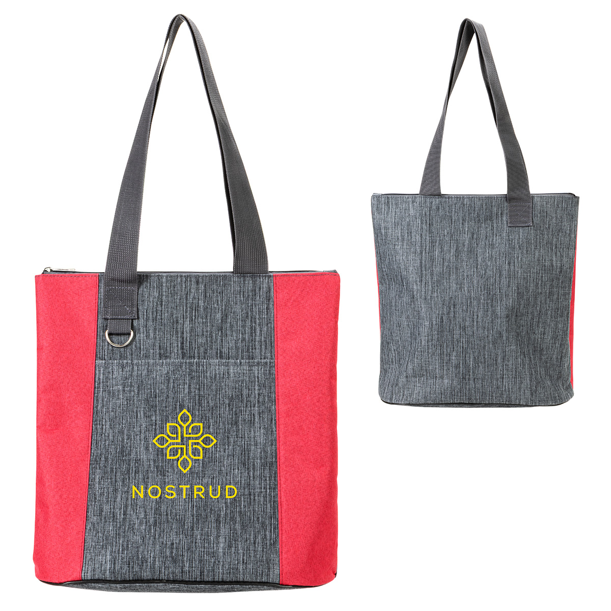 Kenmore Heathered Polyester Event Tote, custom tote bag with logo imprint 9
