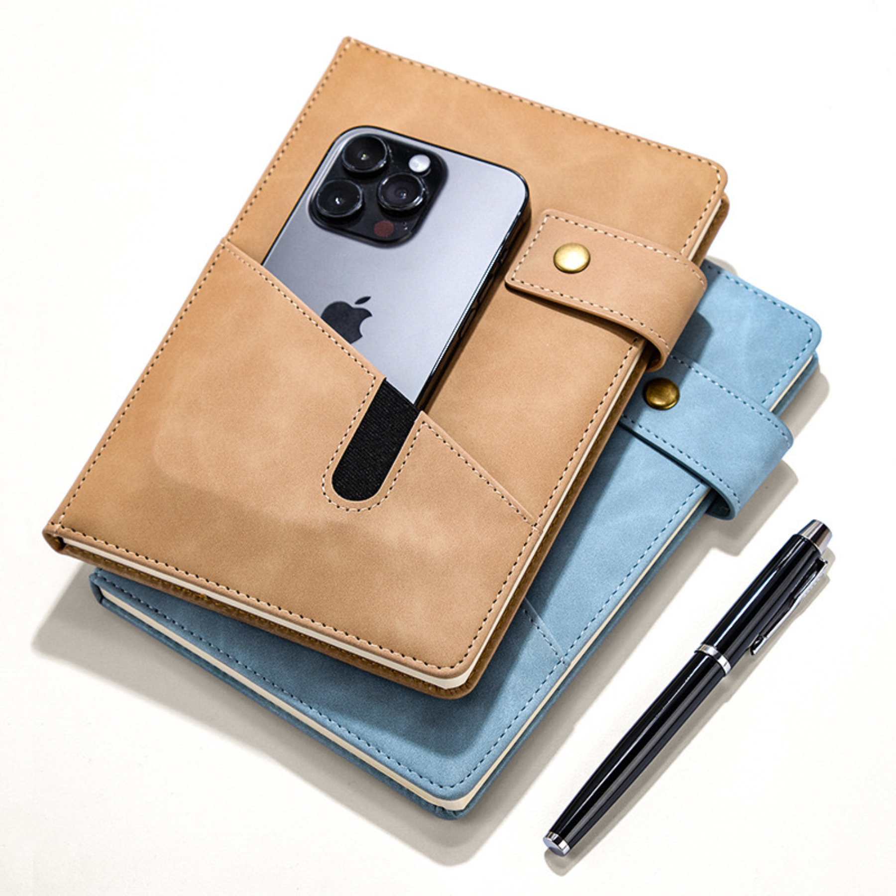 A5 Leather Journal Notebook with Pocket 2