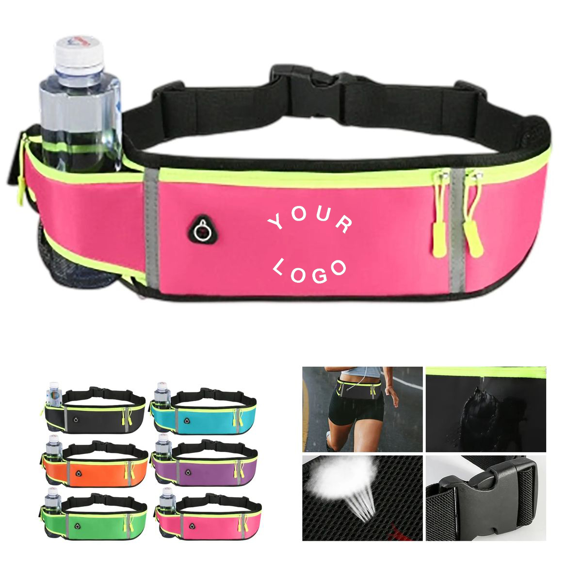 Adjustable Running Belt Fanny Pack with Multiple Pockets 1