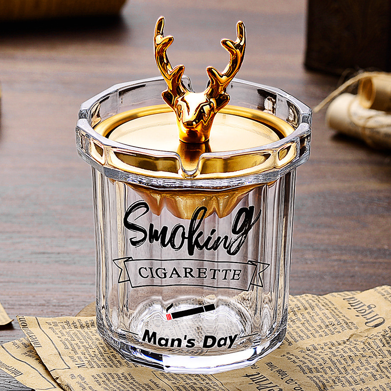 Ashtray with Lid for Cigarette 1