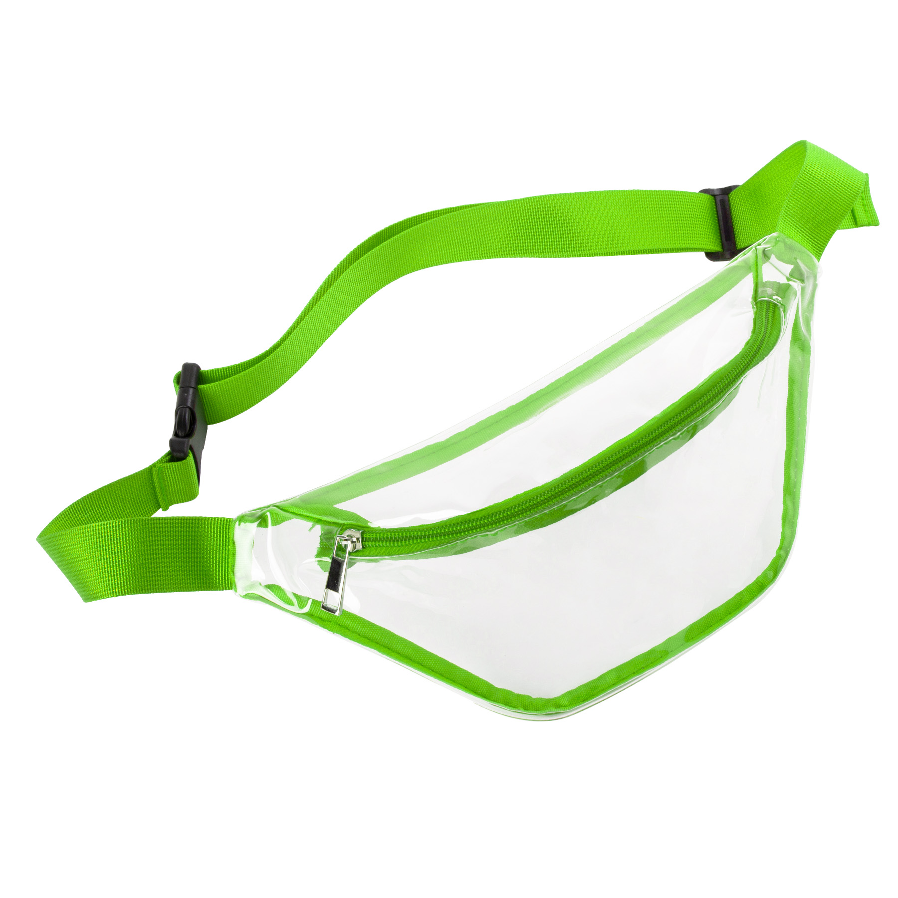 Clear Transparent PVC Fanny Pack Bag W/Zipper Pocket 2