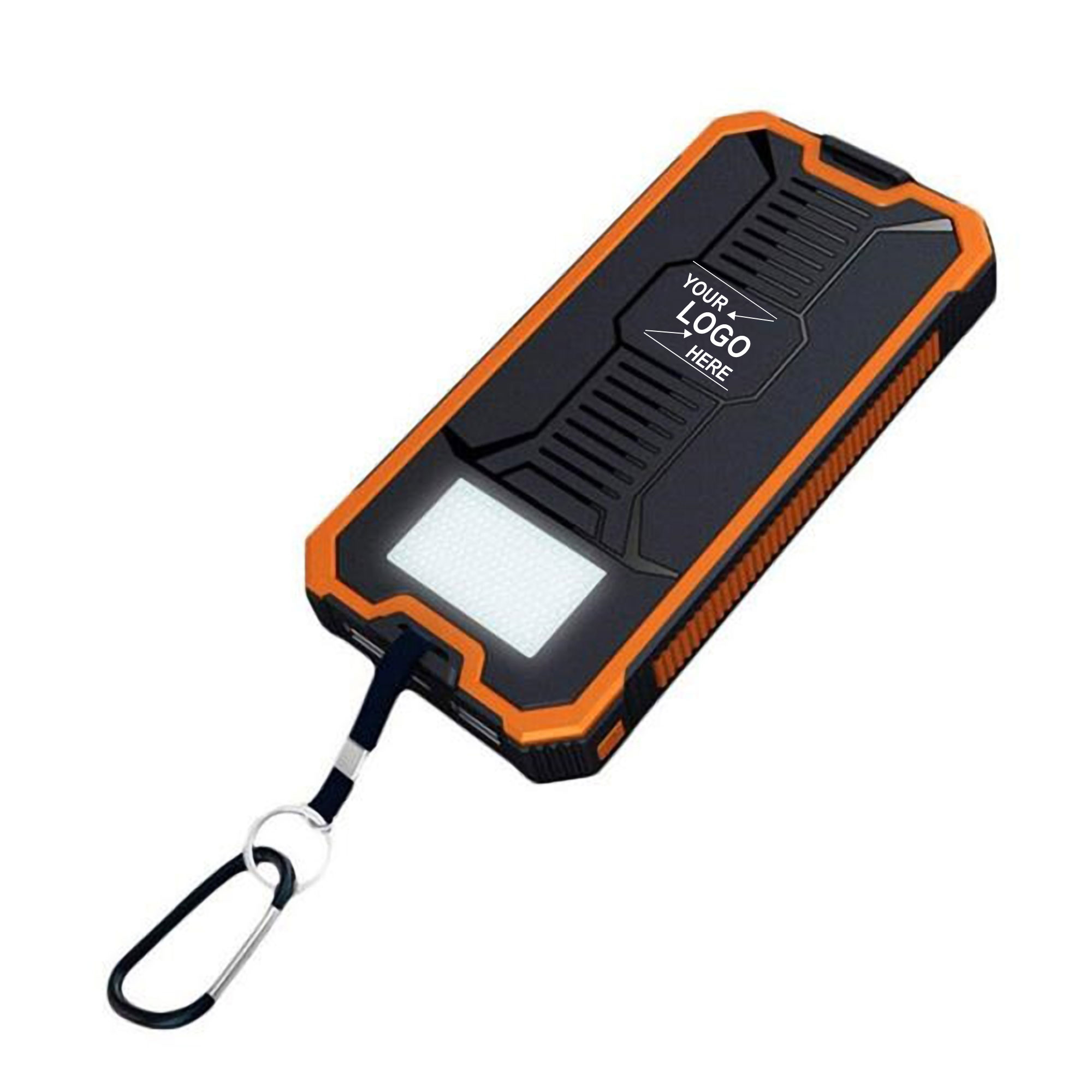 6000mAh Solar Power Bank w/LED Light and Carabiner 4