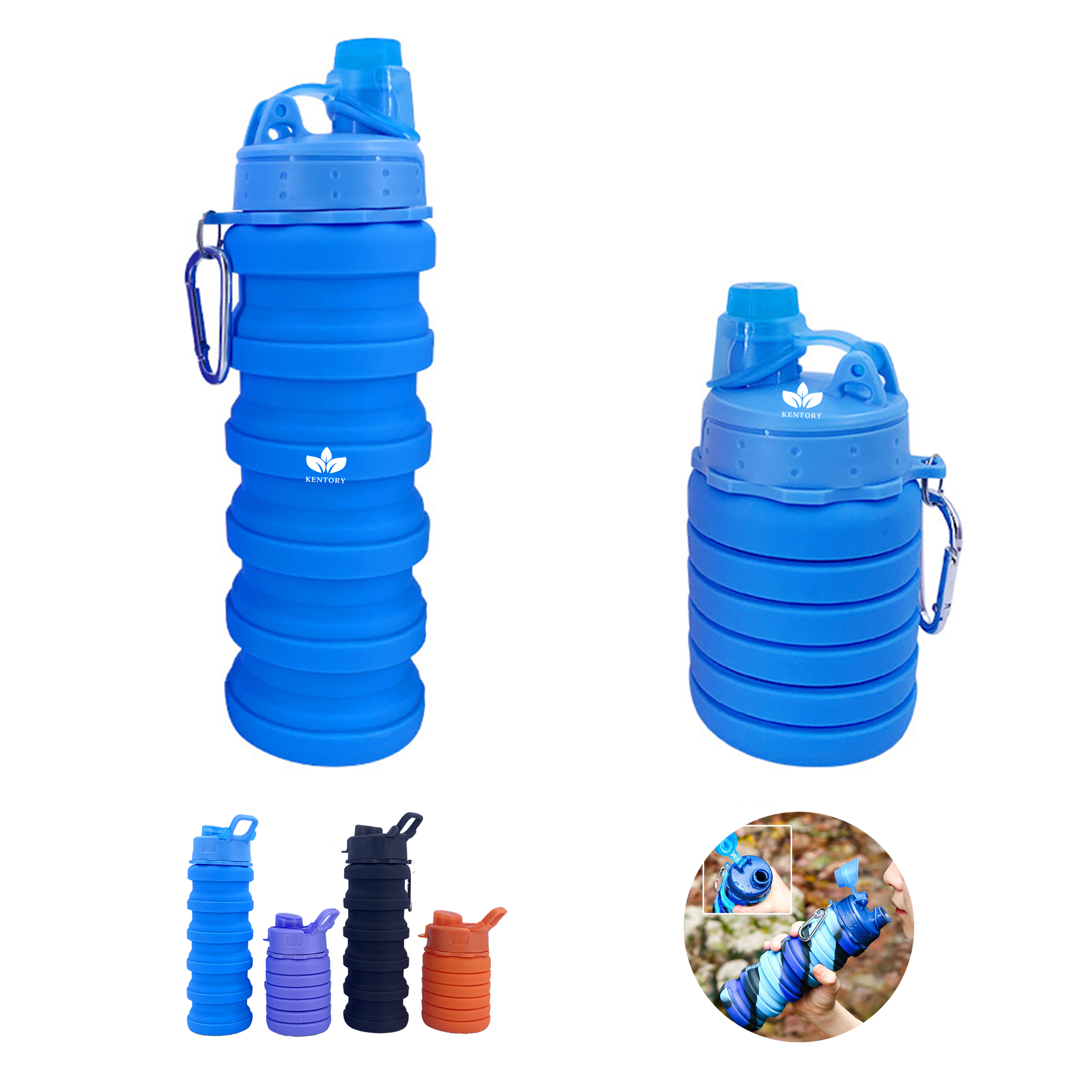 17Oz Foldable Portable Water Bottles 2