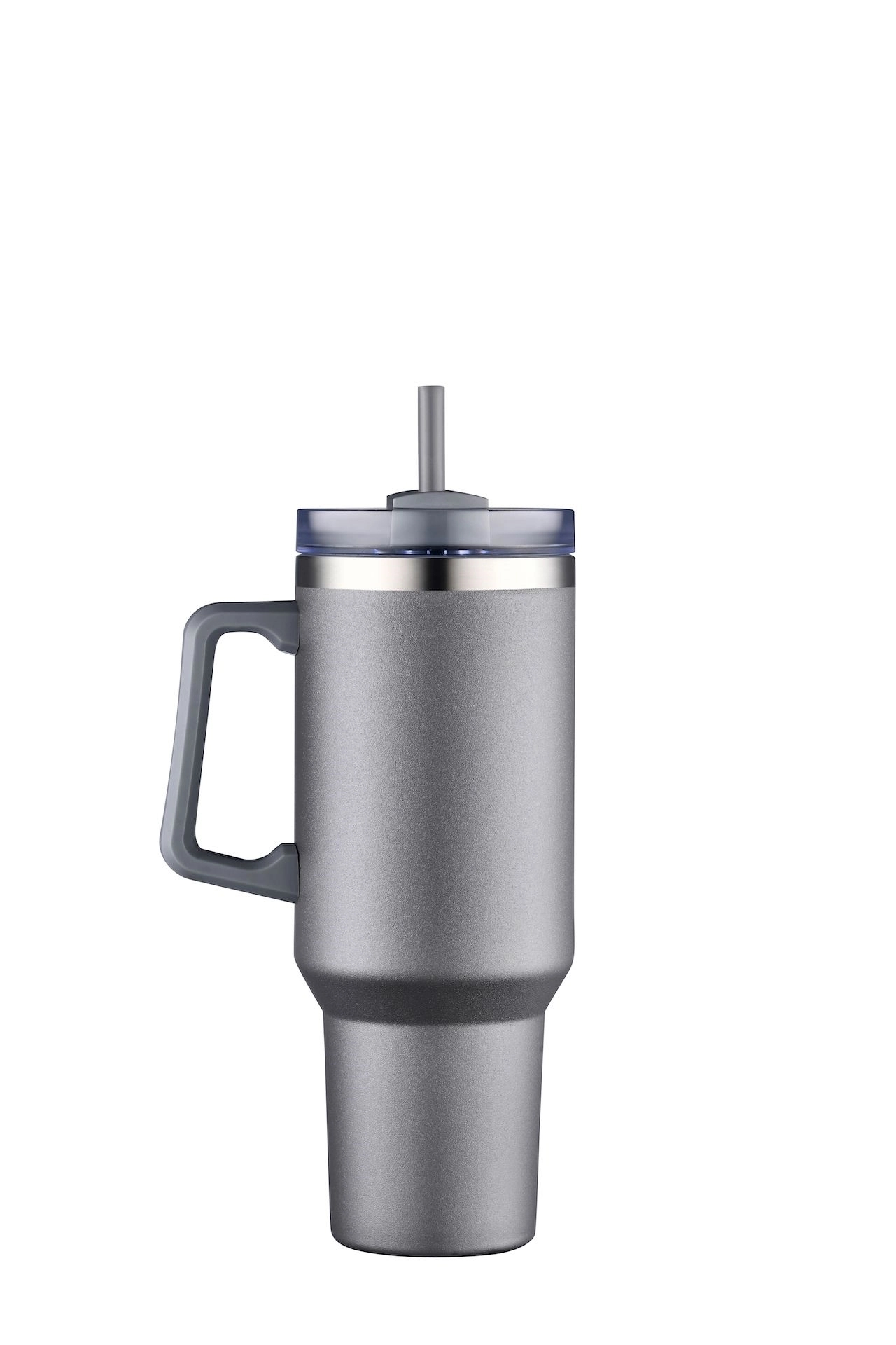 40oz Stainless Travel Mug w/ Handle and Straw 31