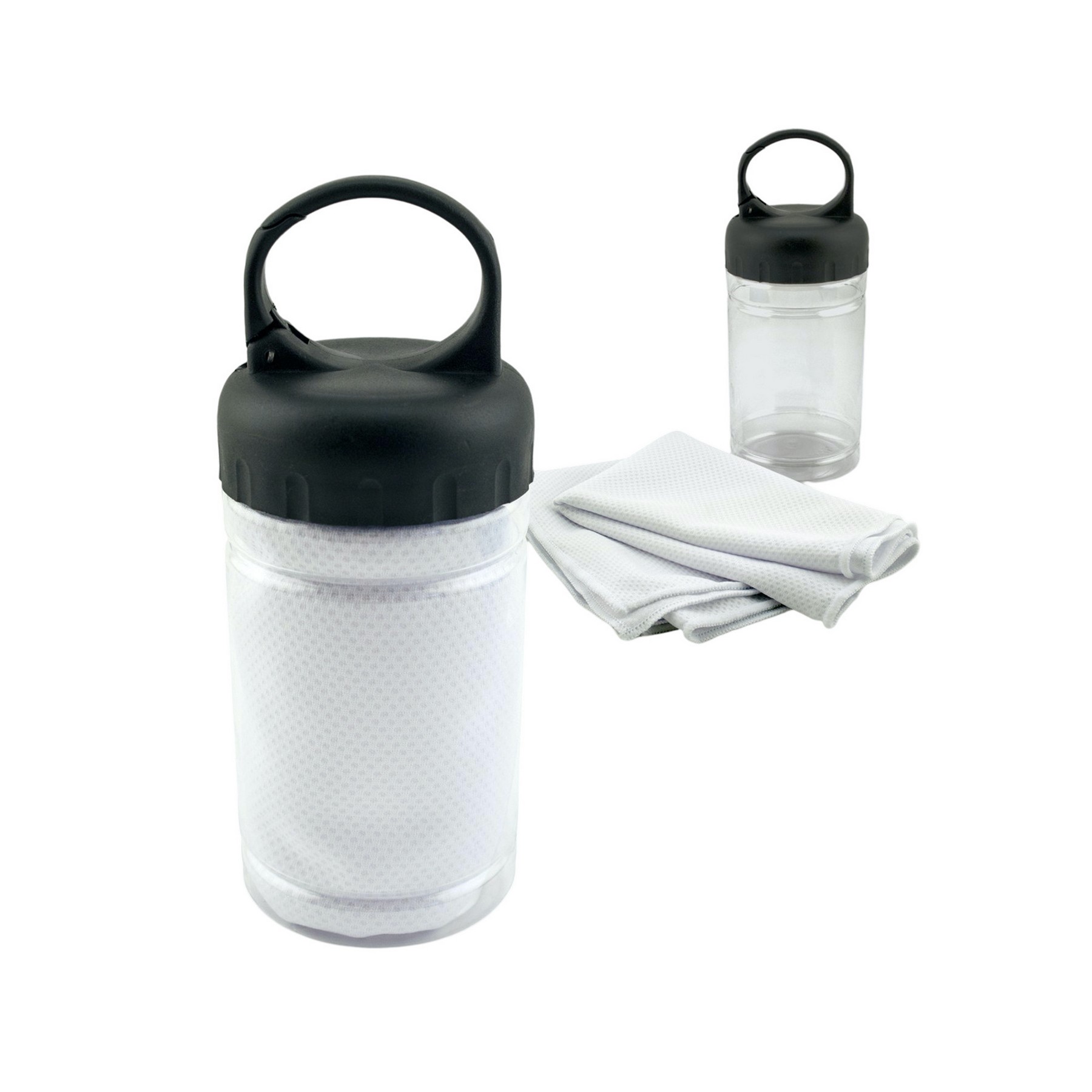 Promo Carabiners Bottle With Cooling Towel 2