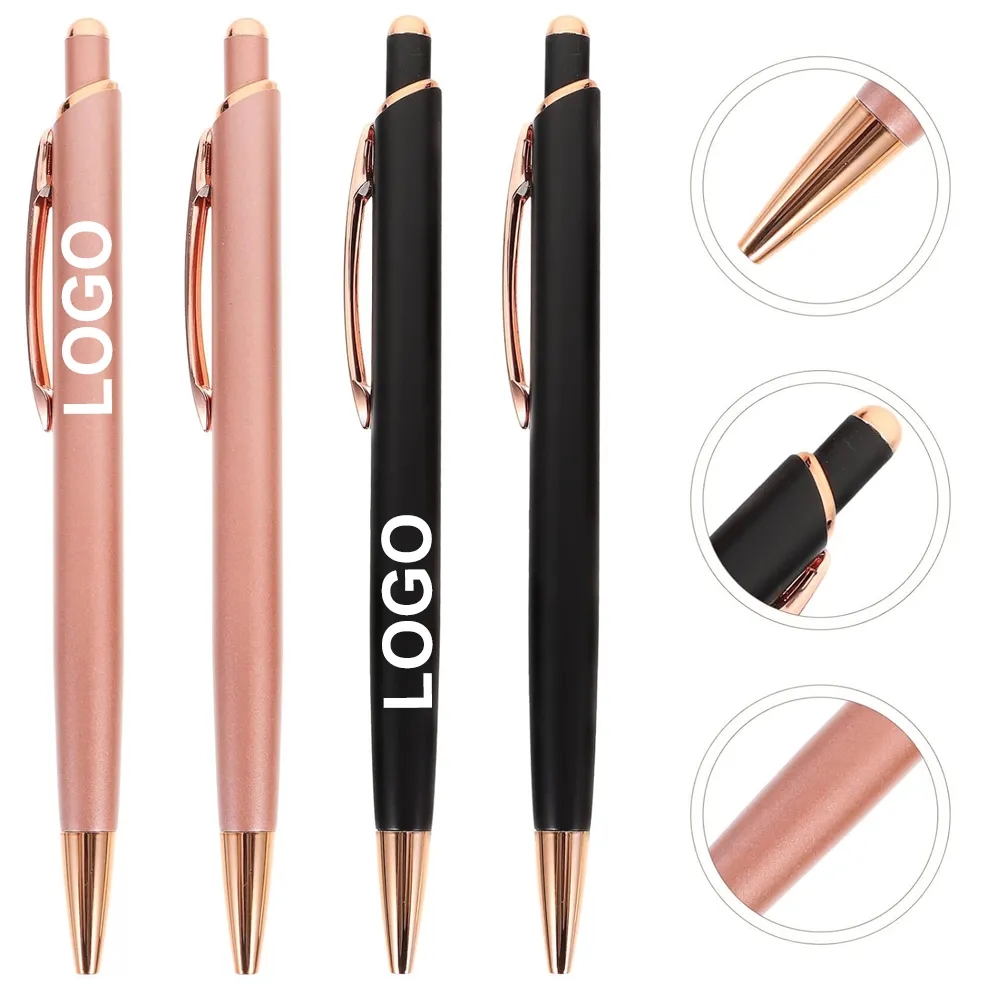 Monty Metal Pen with Rose Gold trim 5