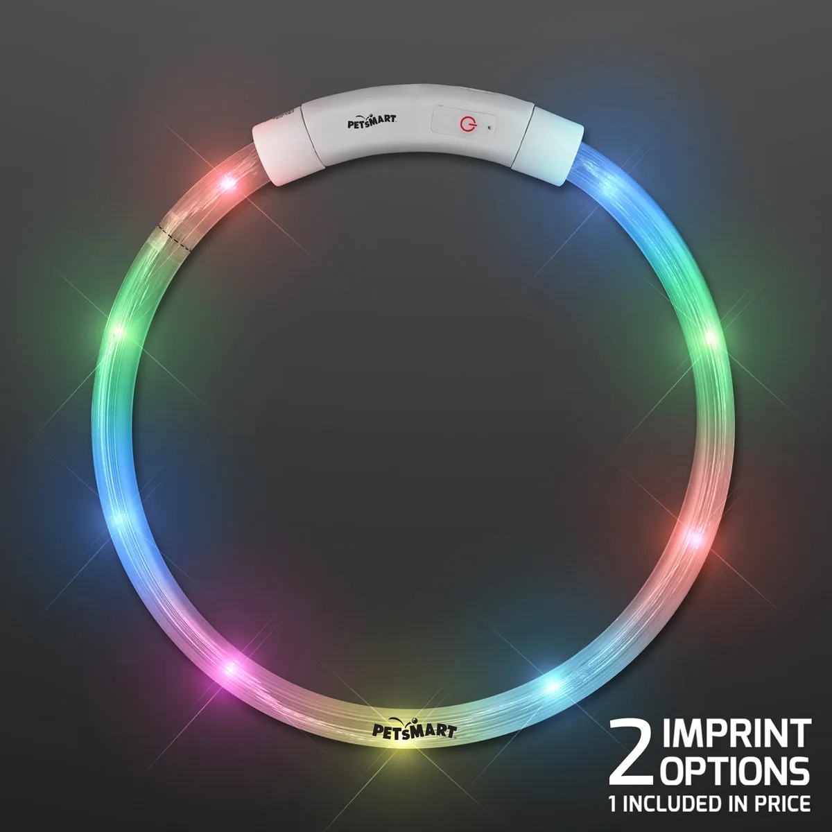 Bright Light Up Dog Collar, Rechargeable 2