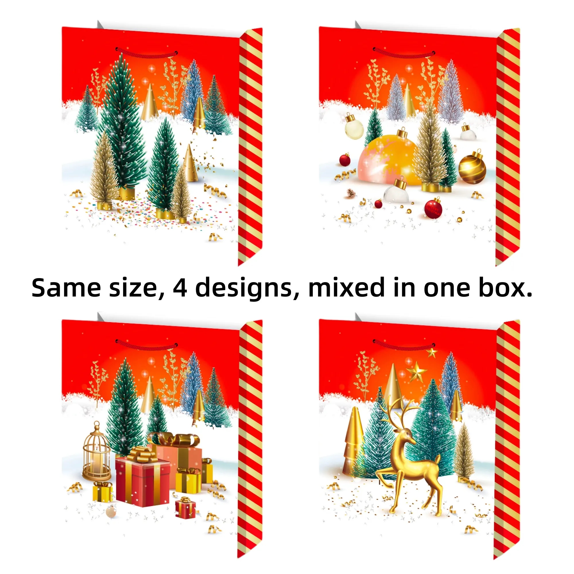 Festive Gift Carrier - Transparent Window For Giving " 1