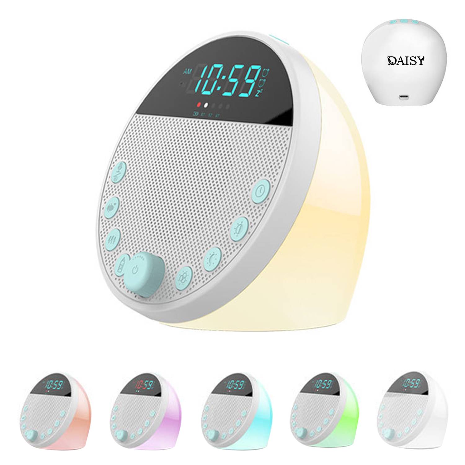 White Noise Sleep Aid W/ Recording Alarm Clock 1