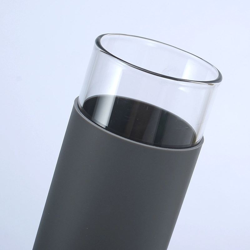 Custom 17 oz Glass Tumbler With Bamboo Lid And Straw 8