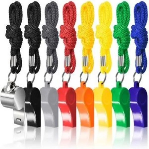 Colorful Emergency Whistle with Lanyard 2