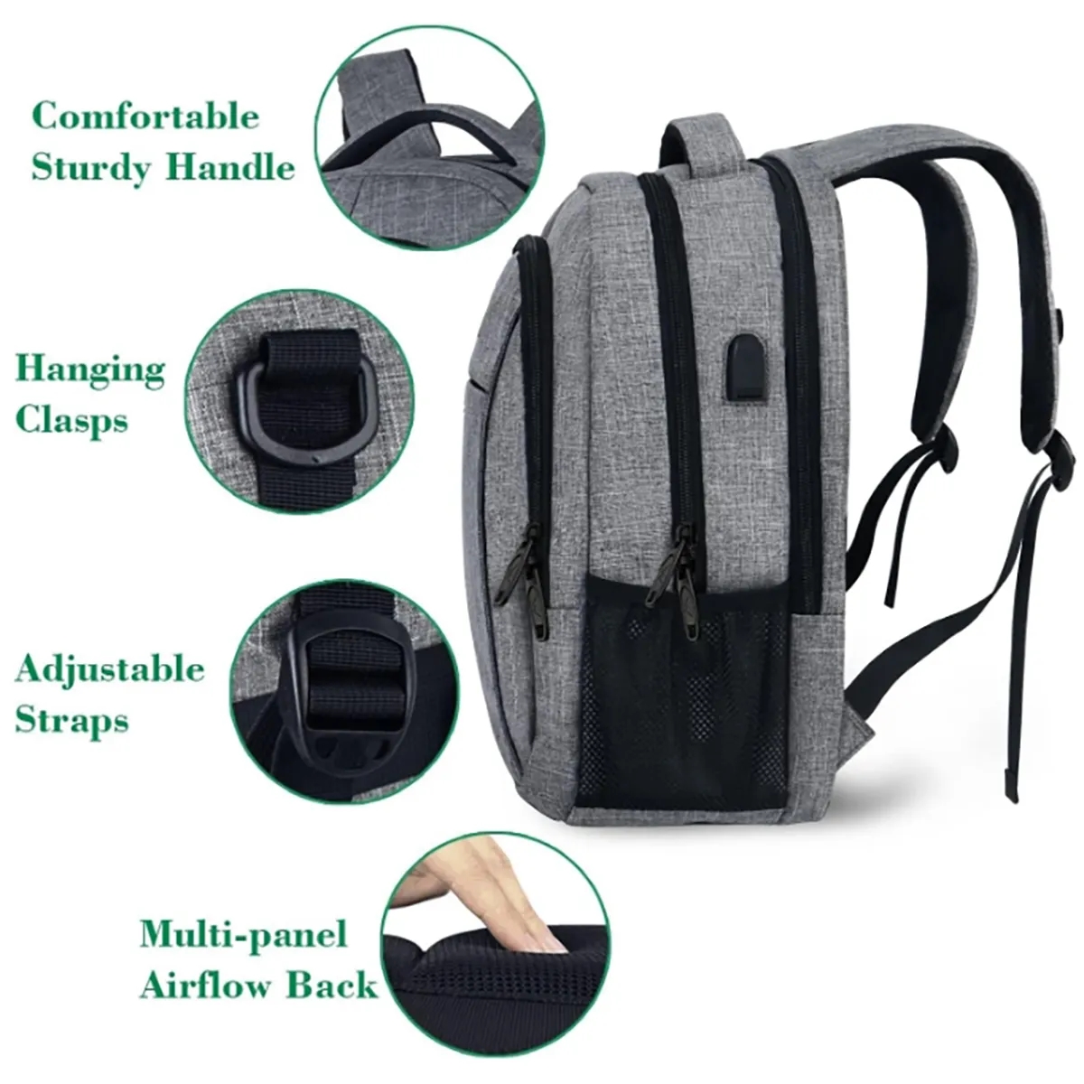 Business Commuting Multifunctional Computer Travel Backpack 3