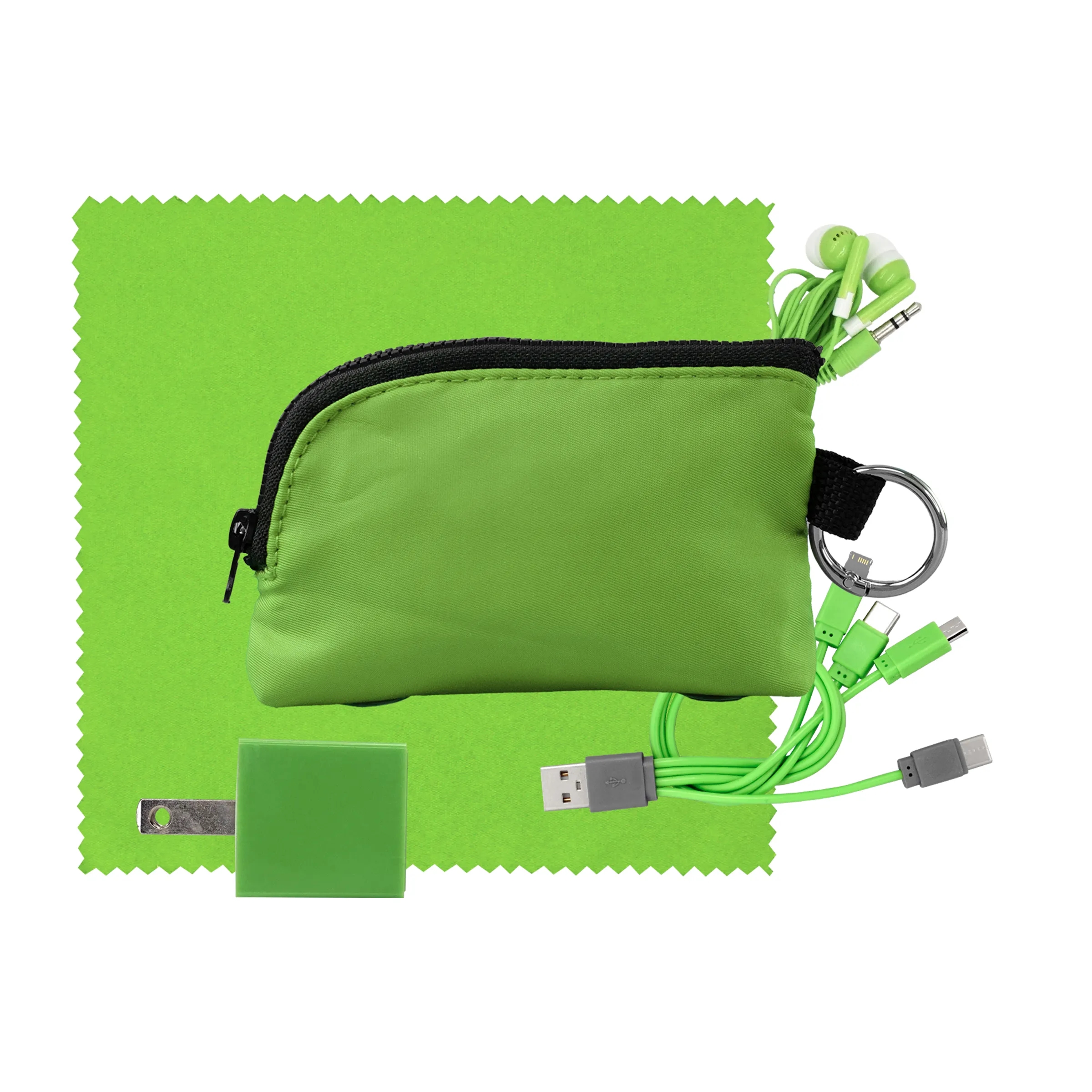 Zip Around Cable, Cloth, Wall & Ear Bud Kit 8