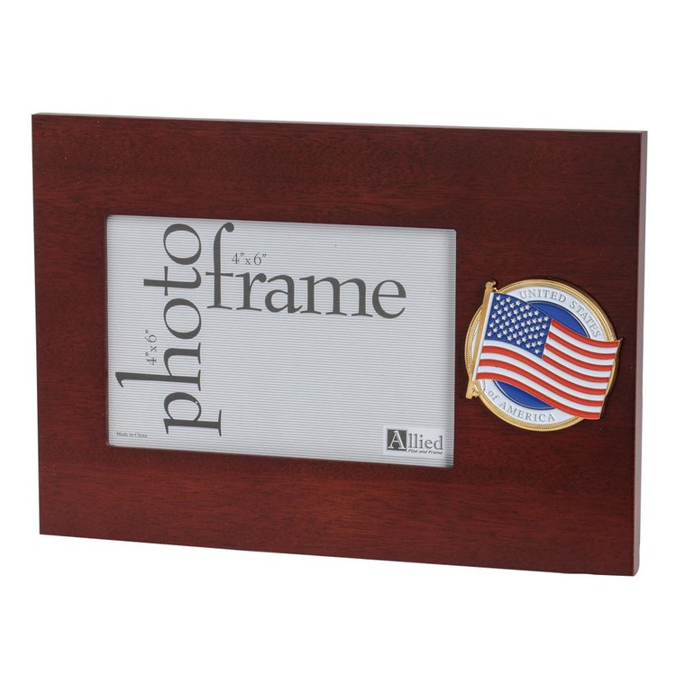 American Flag Medallion 4-Inch by 6-Inch Desktop Picture Frame 2