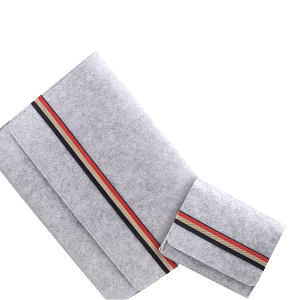 Two-in-One Felt Laptop Sleeve 4
