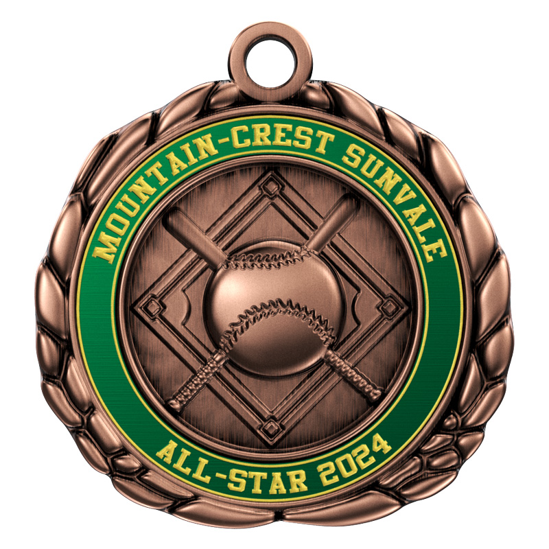 Express Vibraprint™ Baseball Quali-Craft Medallion (2-1/2") 4
