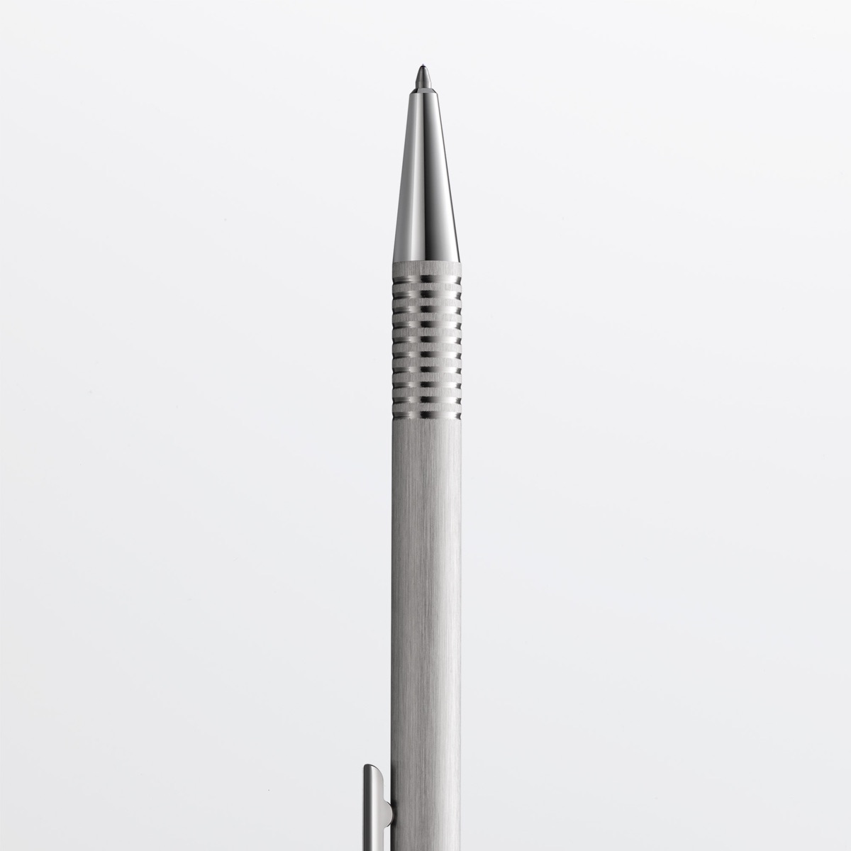 LAMY Logo Brushed Stainless Steel Ballpoint Pen 2