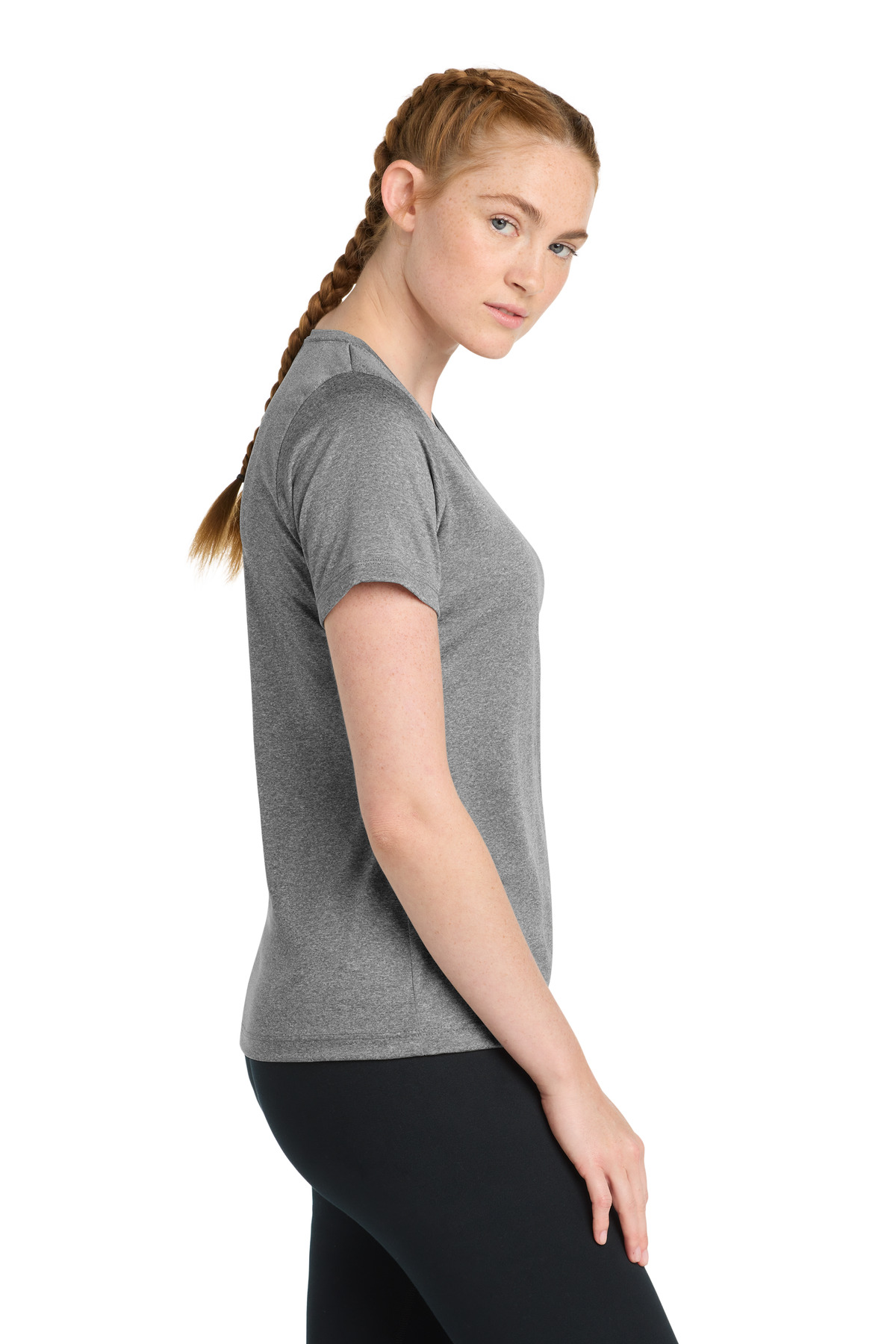 Sport-Tek Women's Heather Contender Scoop Neck Tee. LST360 37