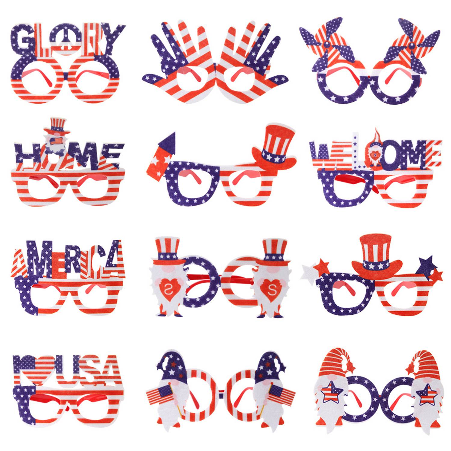 American Independence Day Monogrammed Flag Eyeglass Frame 7