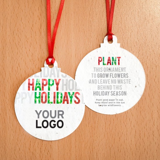 Happy Holidays Christmas Ball Ornaments 2
