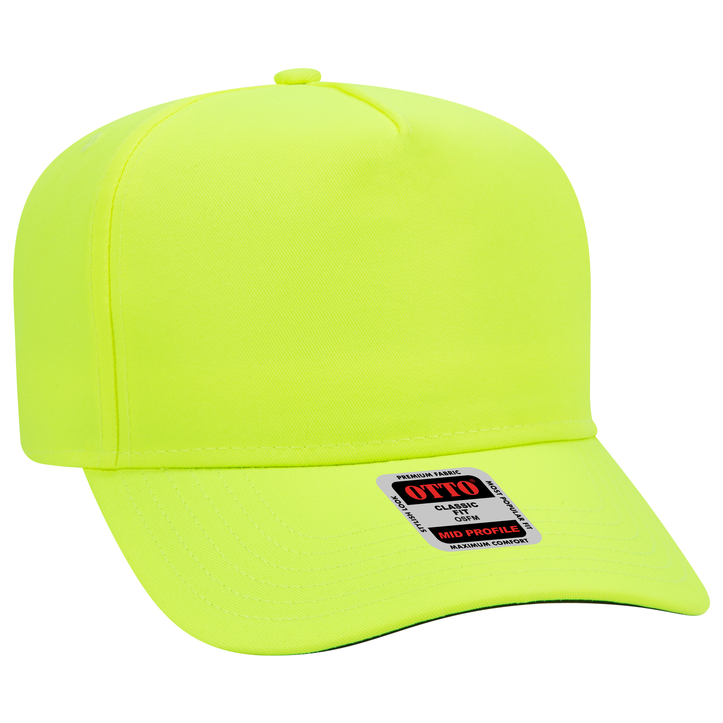 OTTO CAP® 5 Panel Mid Profile Baseball Cap 35
