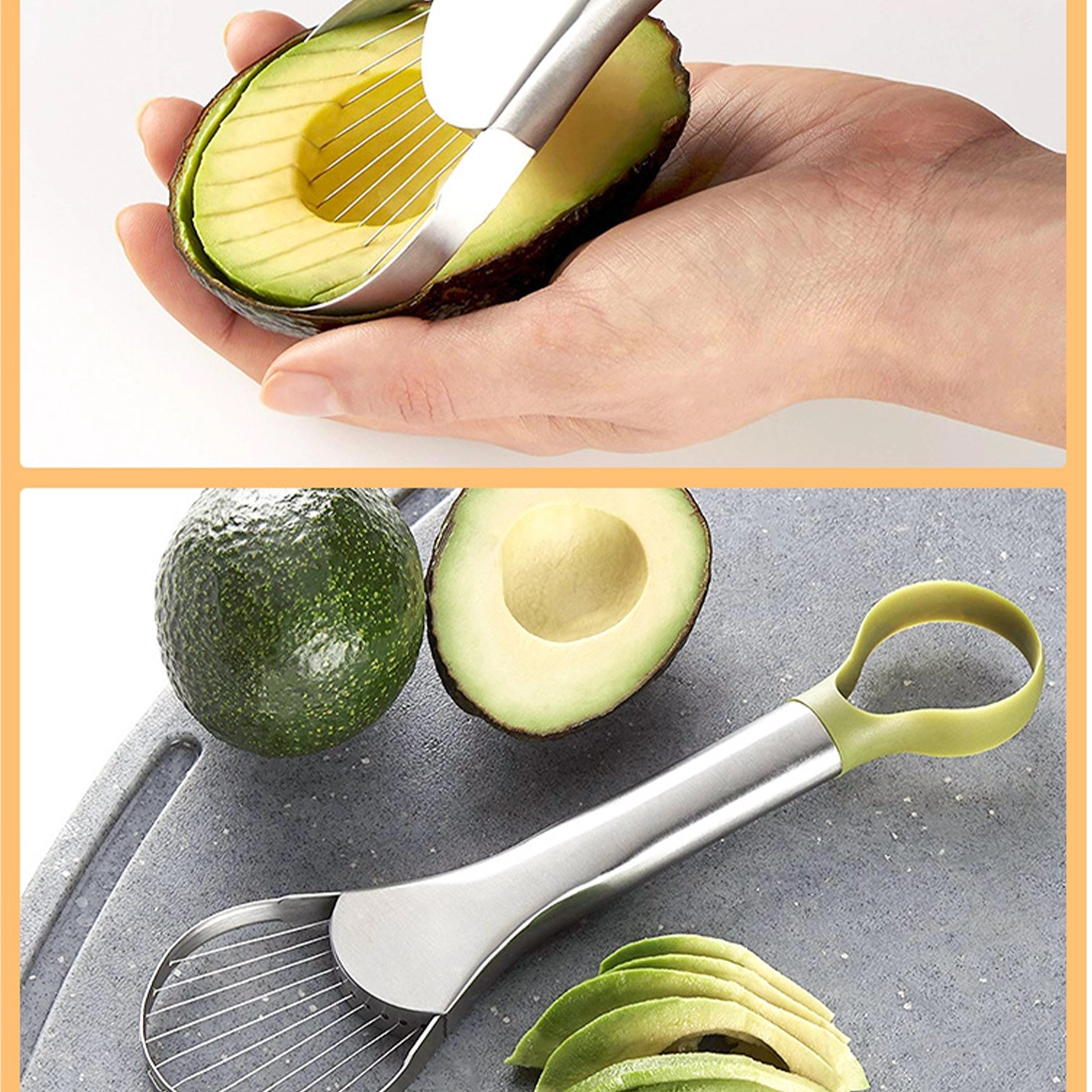 Multi-Purpose Stainless Steel Avocado Cutter 3