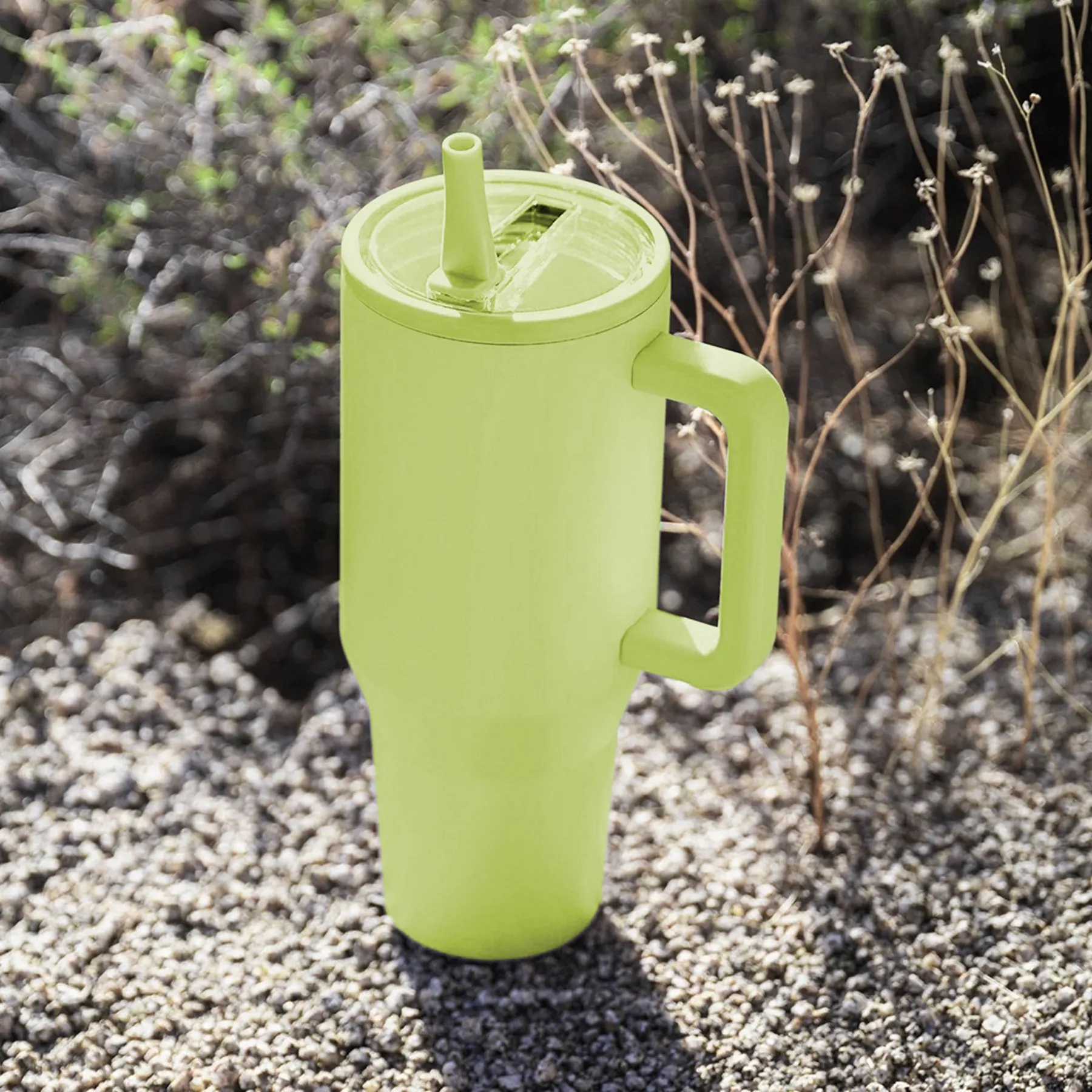 40 oz Tumbler with Handle and Foldable Straw Lid 18