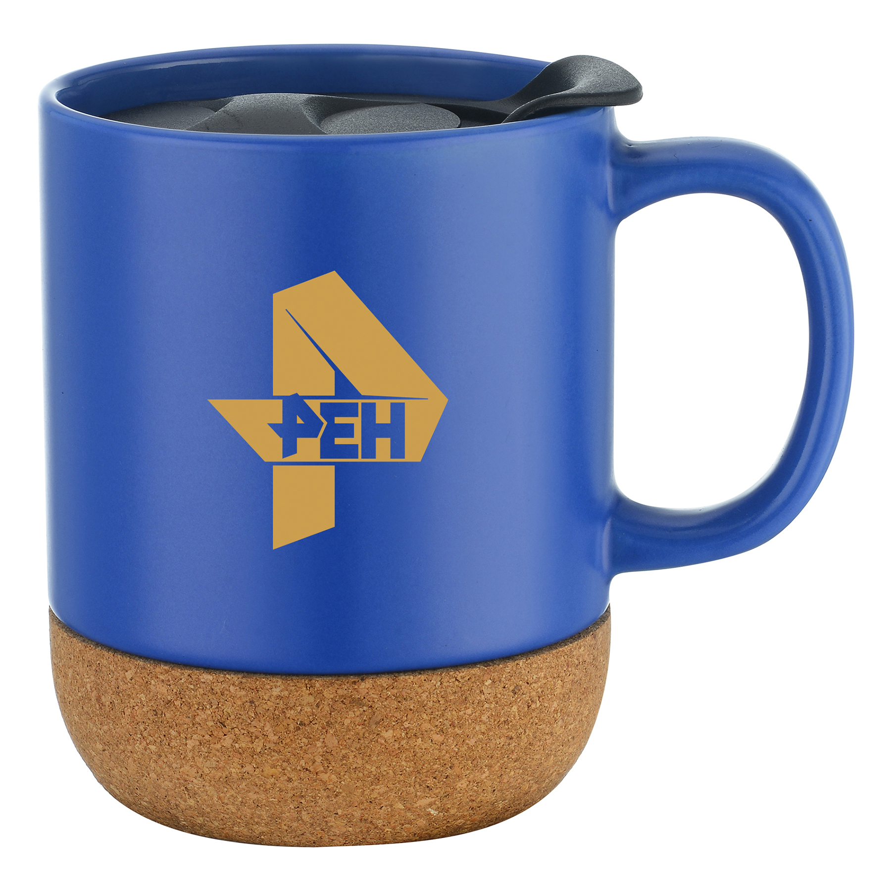 CorkLuxe Ceramic 12oz Mug With Matte Finish and Cork Bottom 13
