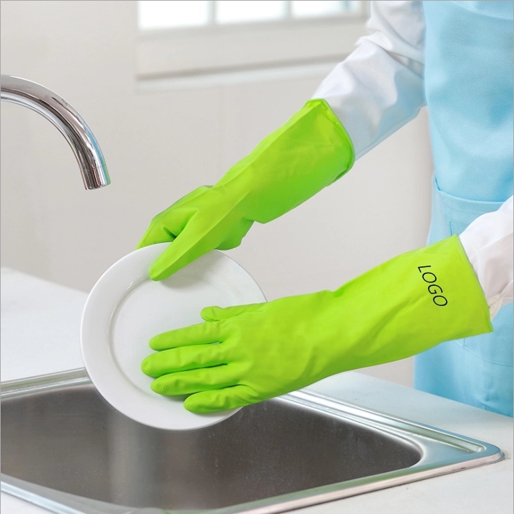 Super durable non-stick nitrile rubber household gloves 7