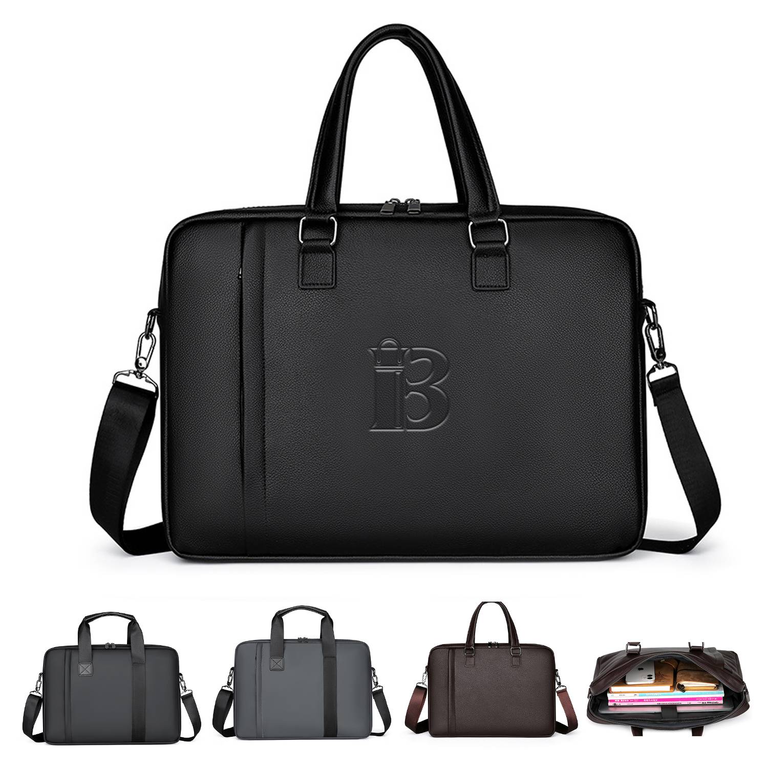PU Leather Business Laptop Bag 7