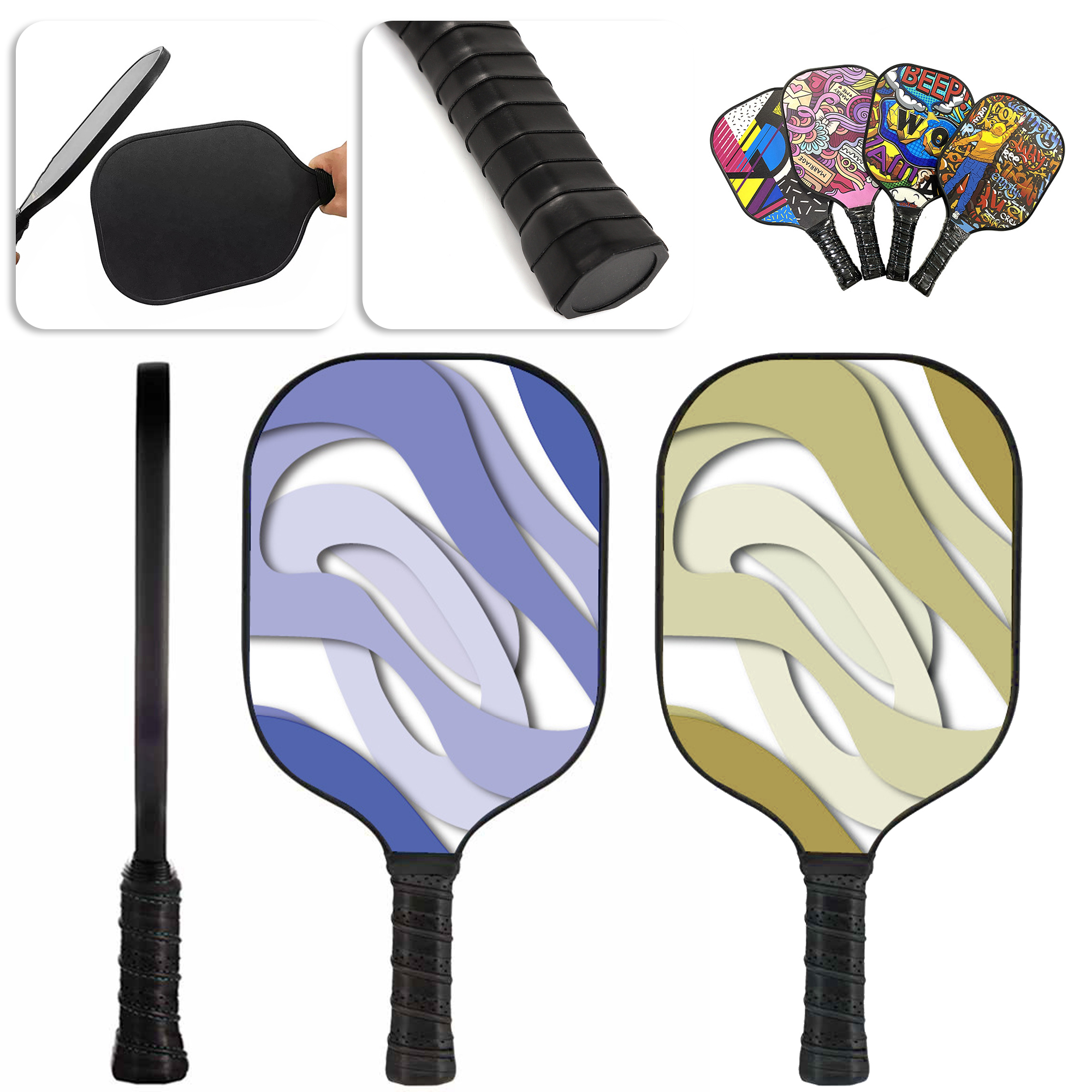 Competitive Fiberglass Pick Racquet 1