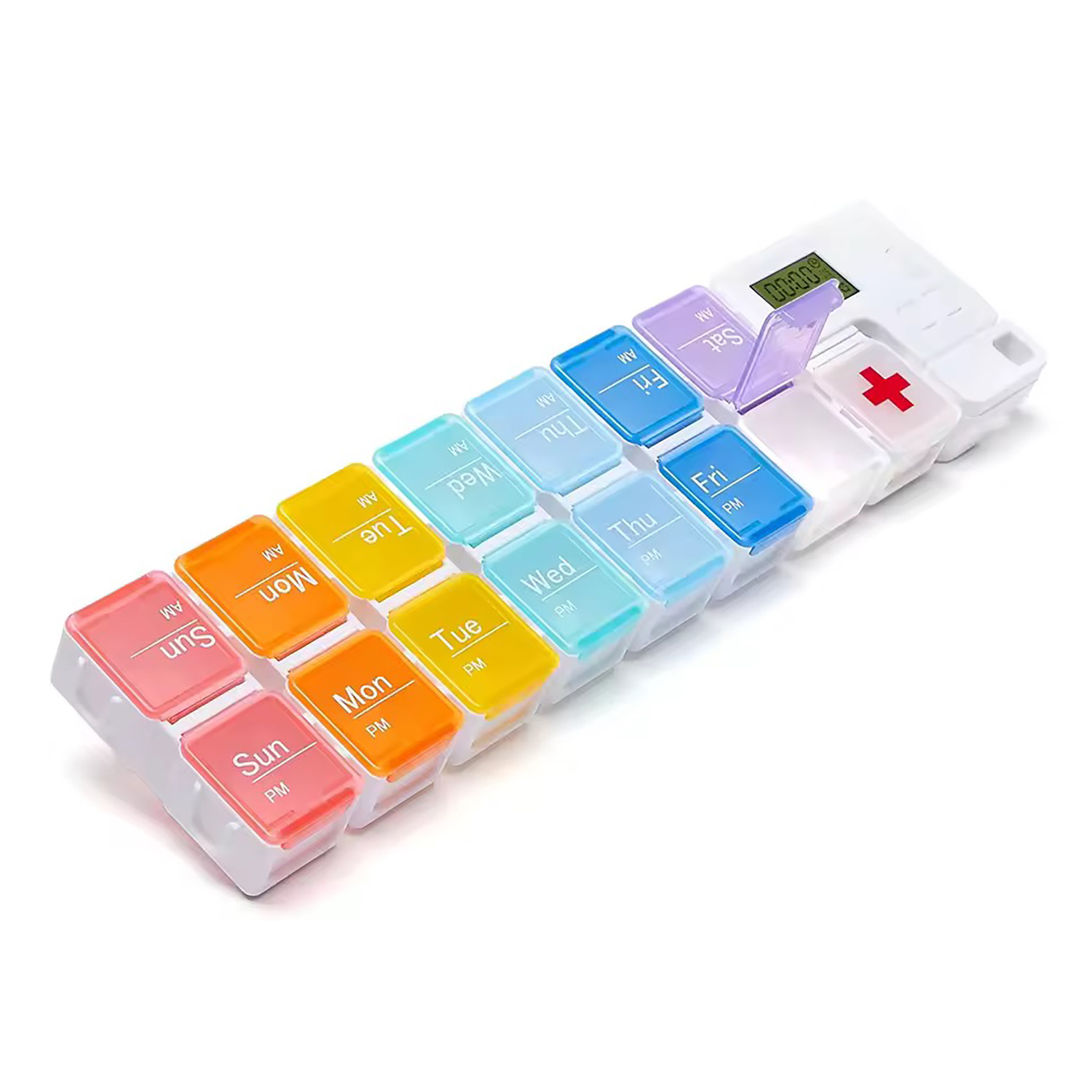 AM/PM Pill Box with Alarm 2